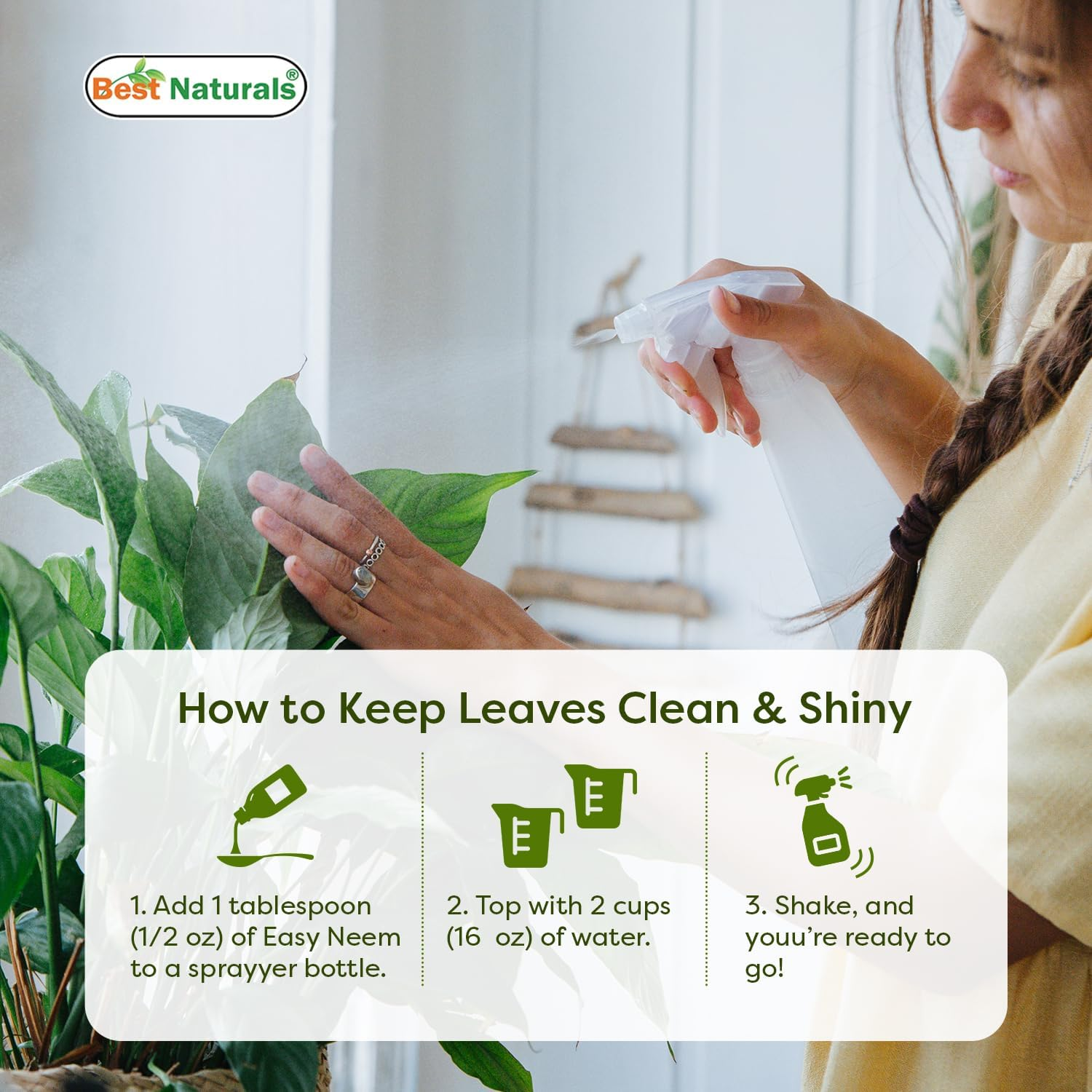 Best Naturals 100% Pure Neem Oil, 100% Cold Pressed and Unrefined - 16 OZ (1 Bottle) image number 6