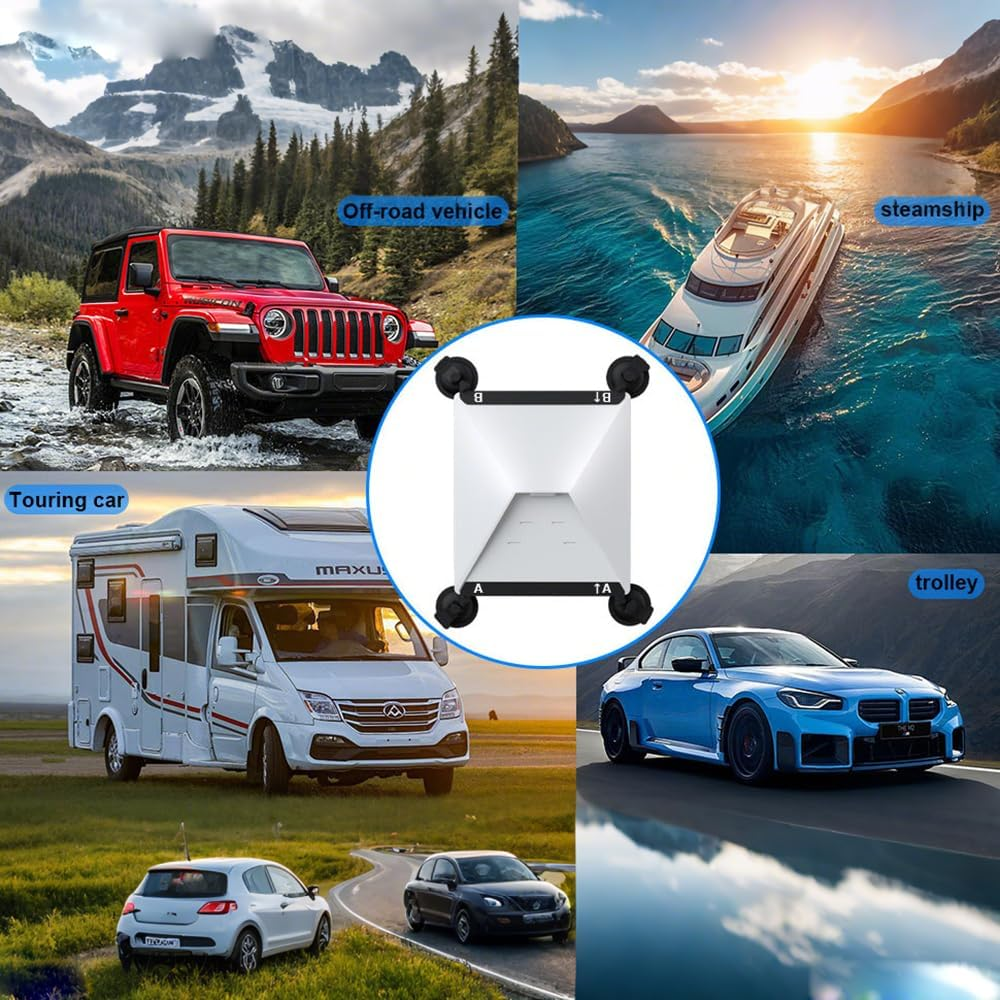 Starlink Mini Car Suction Cup Mount, Secure Mounting Kit for Car Windows & Sunroofs, Strong Suction Design Ensure Stable Satellite Signal for Rvs, Boats and Road Trips with 2 Replaceable Suction Cup image number 4