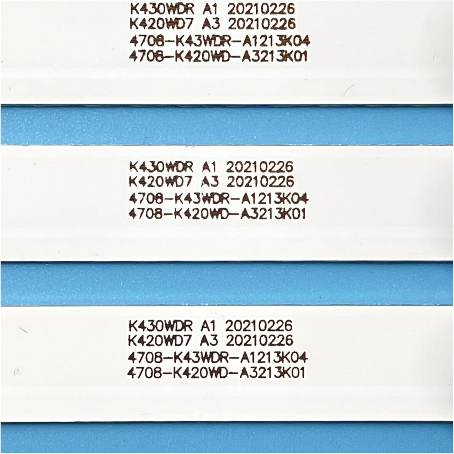 TV Lamps Kit LED Backlight Strips for TX-43DR300ZZ LED Bars 4708-K420WD-A3213K01LED Bands Rulers K420WD7 A3 2014-8-27 image number 3