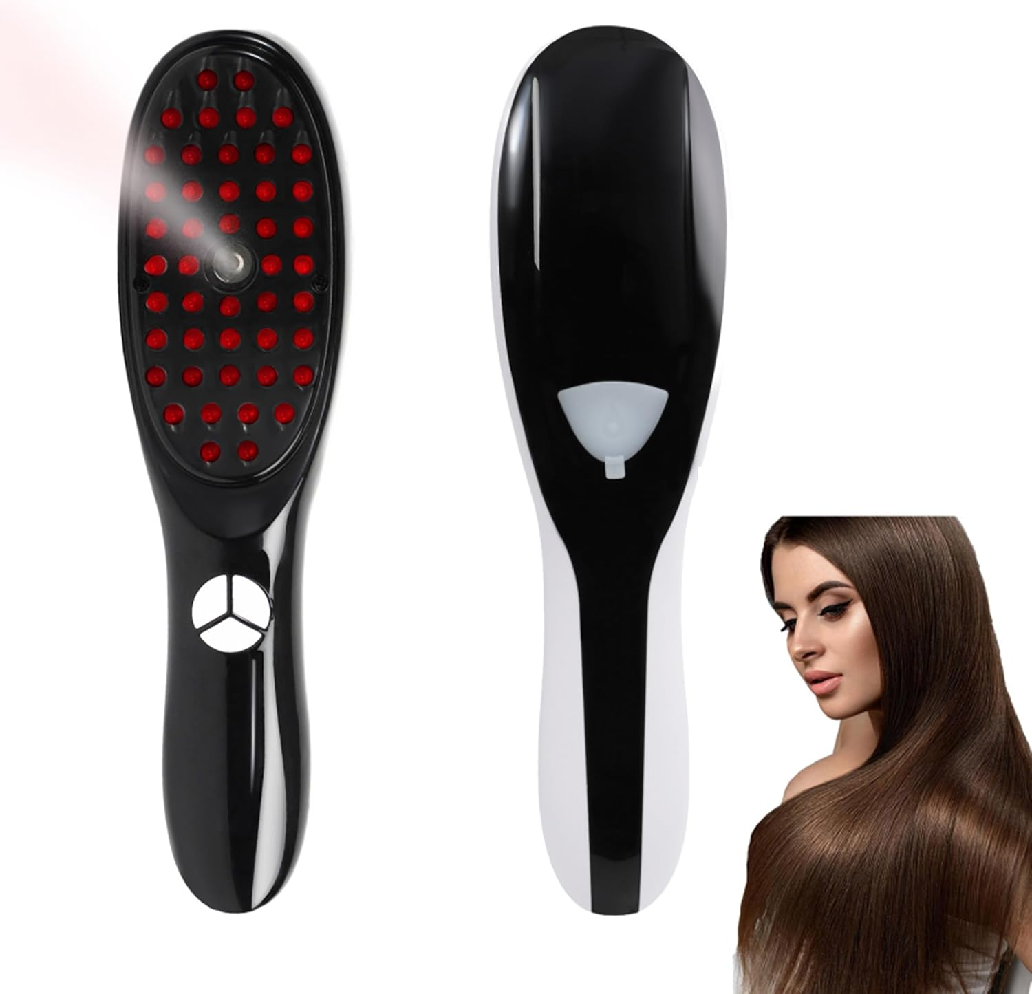 Phototherapy Massage Comb Multi Functional Three in One Phototherapy Hair Brush,Used for Head Care to Prevent Hair Loss