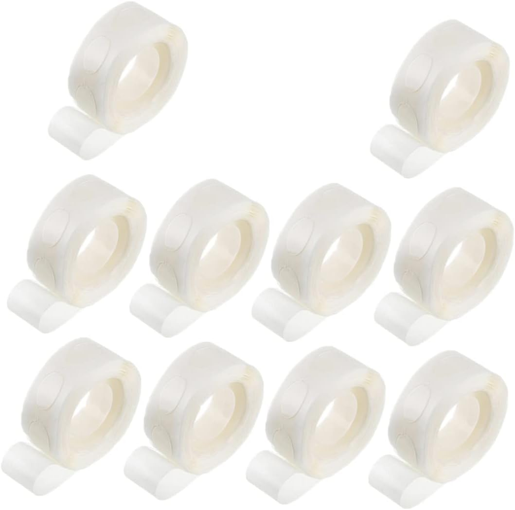 TEHAUX 10Rolls Multifunction Double-Sided Adhesive Tape Strong Sticky Removable Tape for Home Office Car Storage