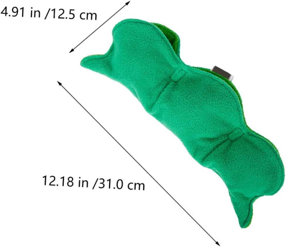 Toddmomy Snuffle Toys for Dogs: Pea Sniffing Pet Puppy Puppies Dog Chewers Squeaky Chewing Pea Shape Polar Fleece Green image number 2