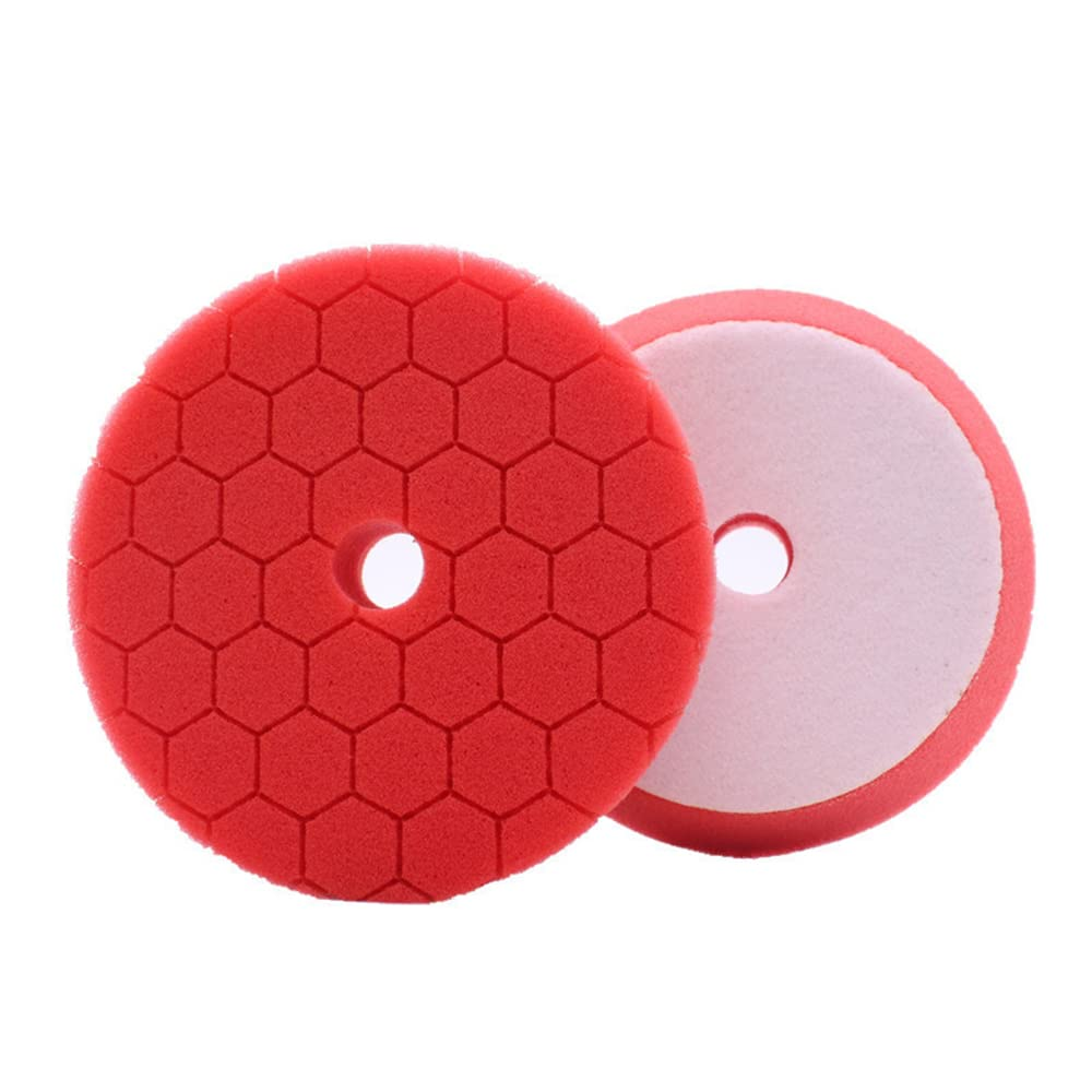 FUNFANG Buffing Polishing Pads 5 Pcs 6 Inch Large Size Sponge Polishing Pads Car Foam Buffing Sponge Pads Kit for Car Buffer Polisher Compounding Polishing Waxing image number 2