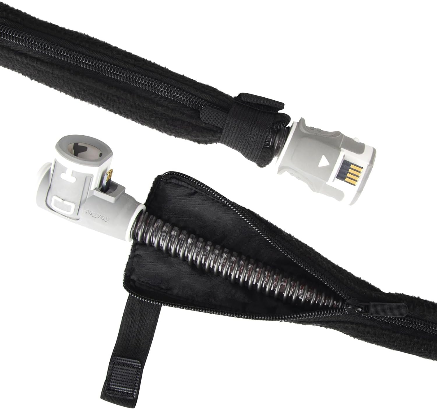 Healvaluefit CPAP Hose Cover Cat Proof, 6.3Ft CPAP Tubing Cover Full Length Zipper Easy to Install and Remove, Compatible with Resmed Airsense 10 & 11 Tubing image number 2