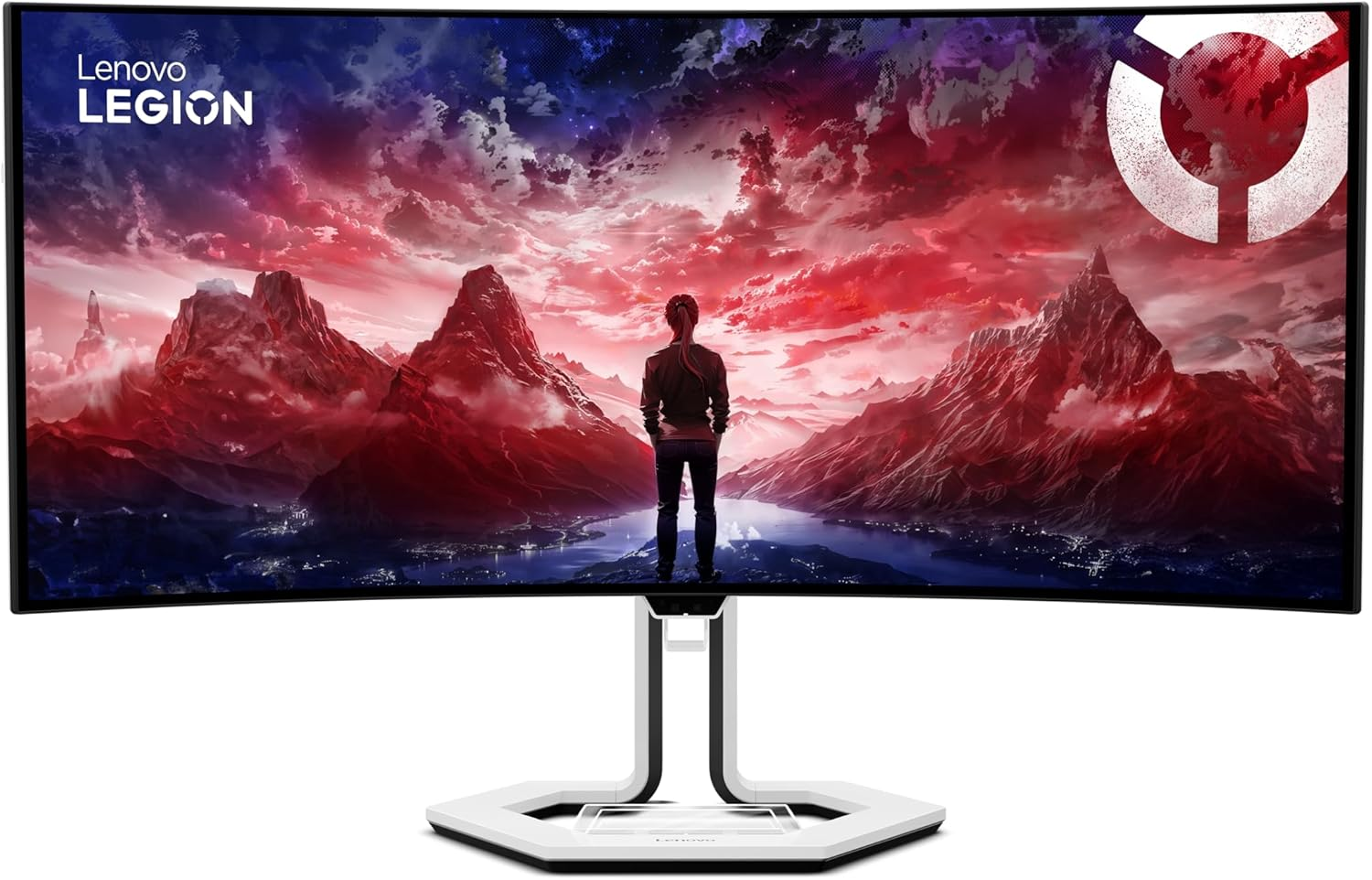 Lenovo Legion Pro 34WD-10 34-Inch WQHD OLED Curved Gaming Monitor, Anti-Glare, 240Hz, AMD Freesync, Eye Comfort, Raven Black