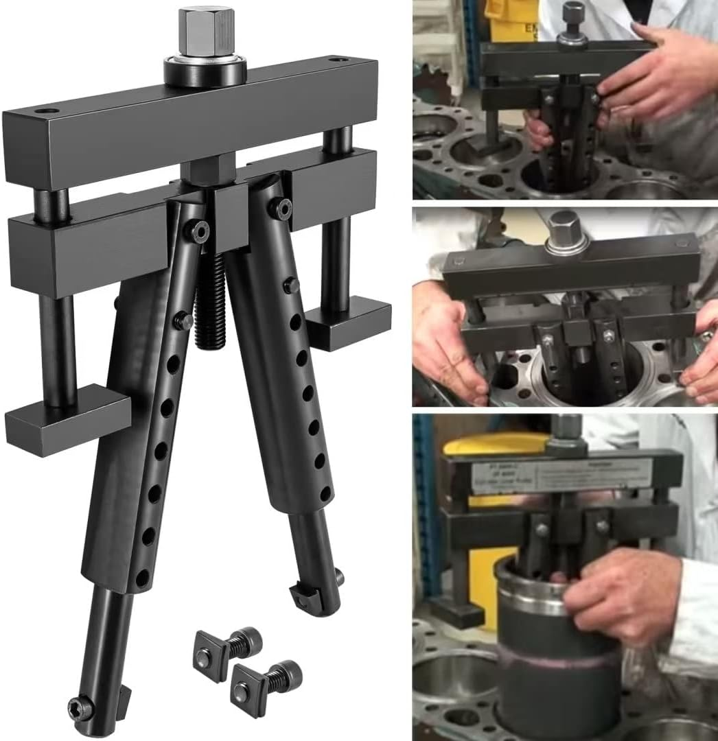 Yoursme Heavy-Duty Truck Universal Cylinder Liner Puller PT-6400-C Fit for Mack Cummins Caterpillar Detroit International Engine Wet Liners 3-7/8 to 6-1/4 Bore image number 5