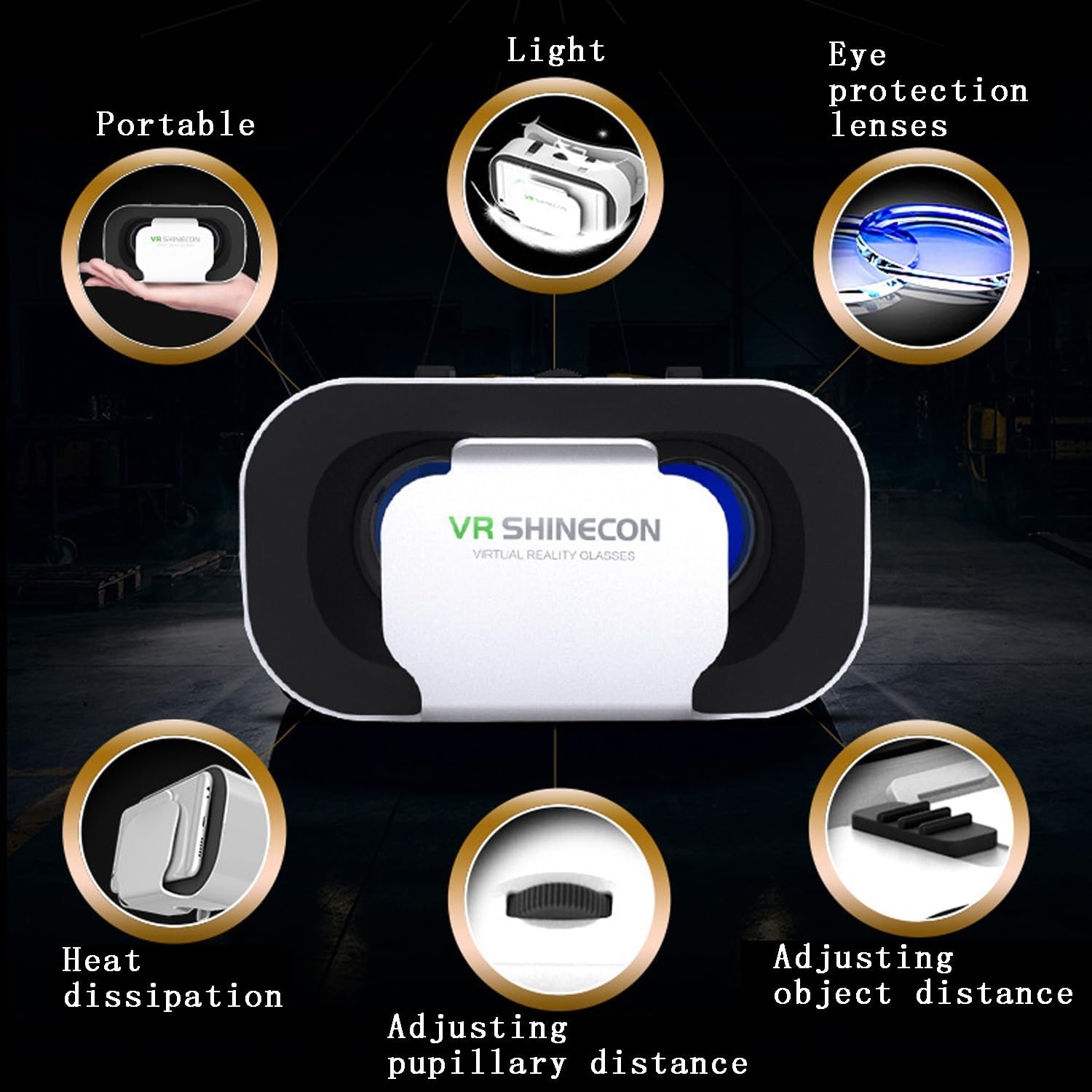 VR Headset Compatible with I Phone & Android Phone-Virtual Reality Headsets VR Cardboard -Mini Exquisite Light Weight- Comfortable New 3D VR Glasses (2 Pack) image number 2