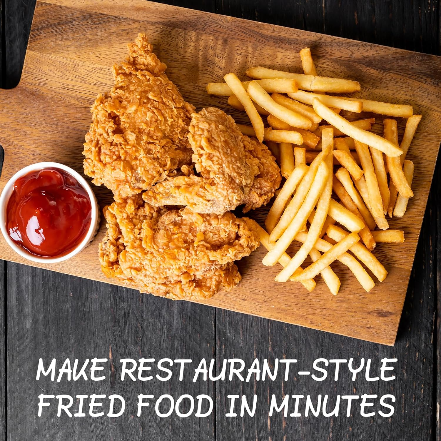 ADVWIN Electric Deep Fryer, 20L Commercial Deepfryer Stainless Steel Countertop Electric Commercial Household Fryer W/Time Control & Oil Filtration, for Commercial Restaurant Use, Adapter | Silver image number 2