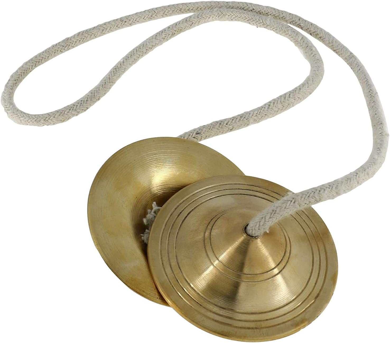 KHALSA MUSICAL Manjeera for Pooja-Kirtan-Worship- Kartal Instrument-Hand Cymbals Manjira Pair - Indian Musical Instrument(Size : 3 Inch) image number 2