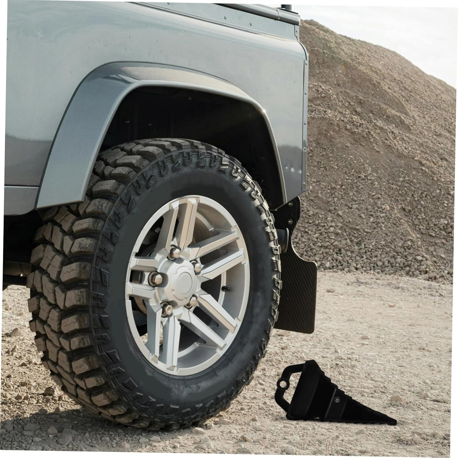 HORIALENCE Car Wheel Skid Prevention Tire Stoppers for Garage Rv Tire Protection Parking Pads Truck Wheel Stabilizers image number 5