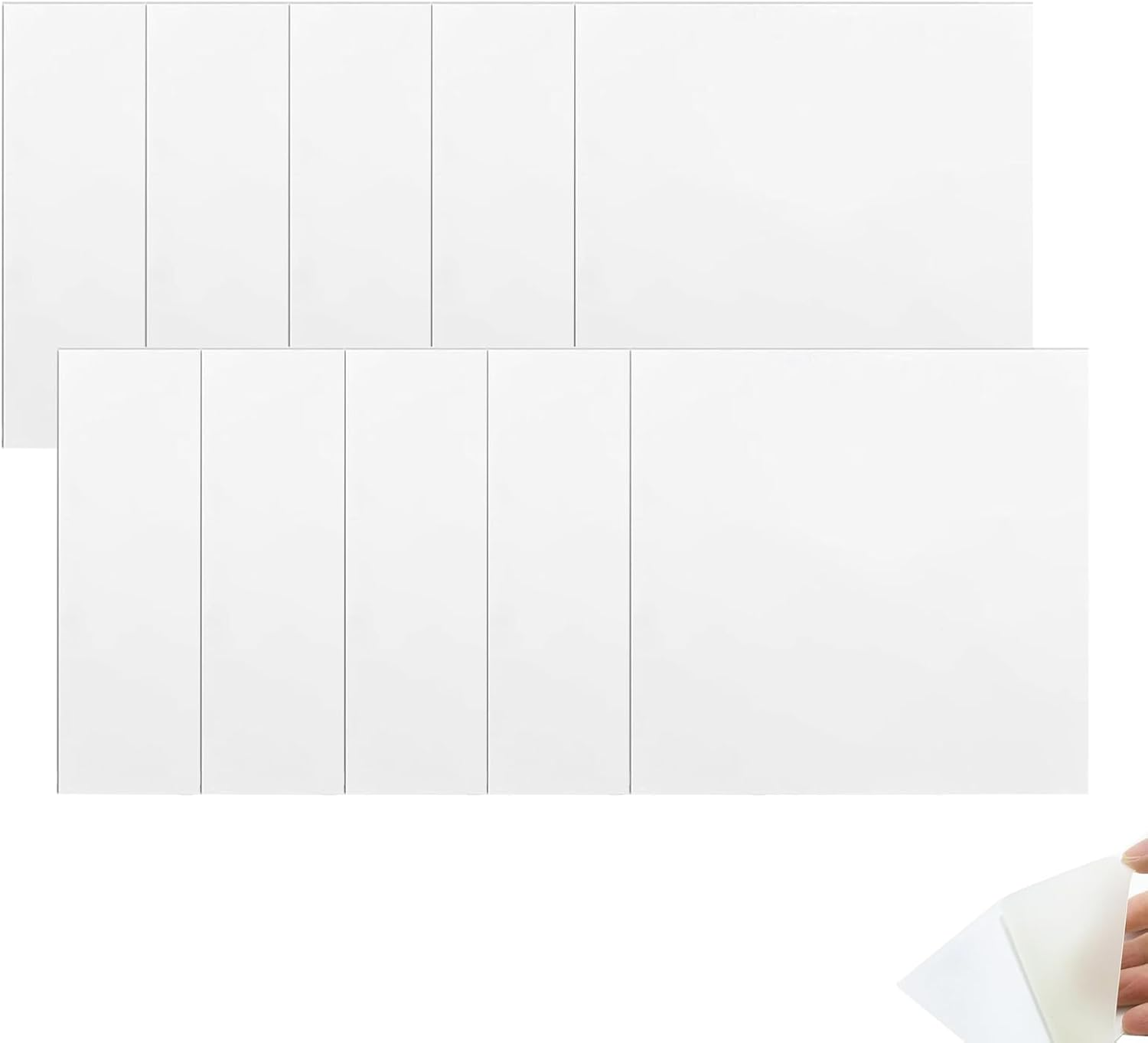 10 Pcs Inflatable Patch Repair Kit Self-Adhesive Waterproof - TPU Repair Patch 3.46 X 3.46 Inch (8.8Cm X 8.8Cm) Clear Vinyl for Inflatable Pool Swimming Ring Bounce House Air Mattress image number 1