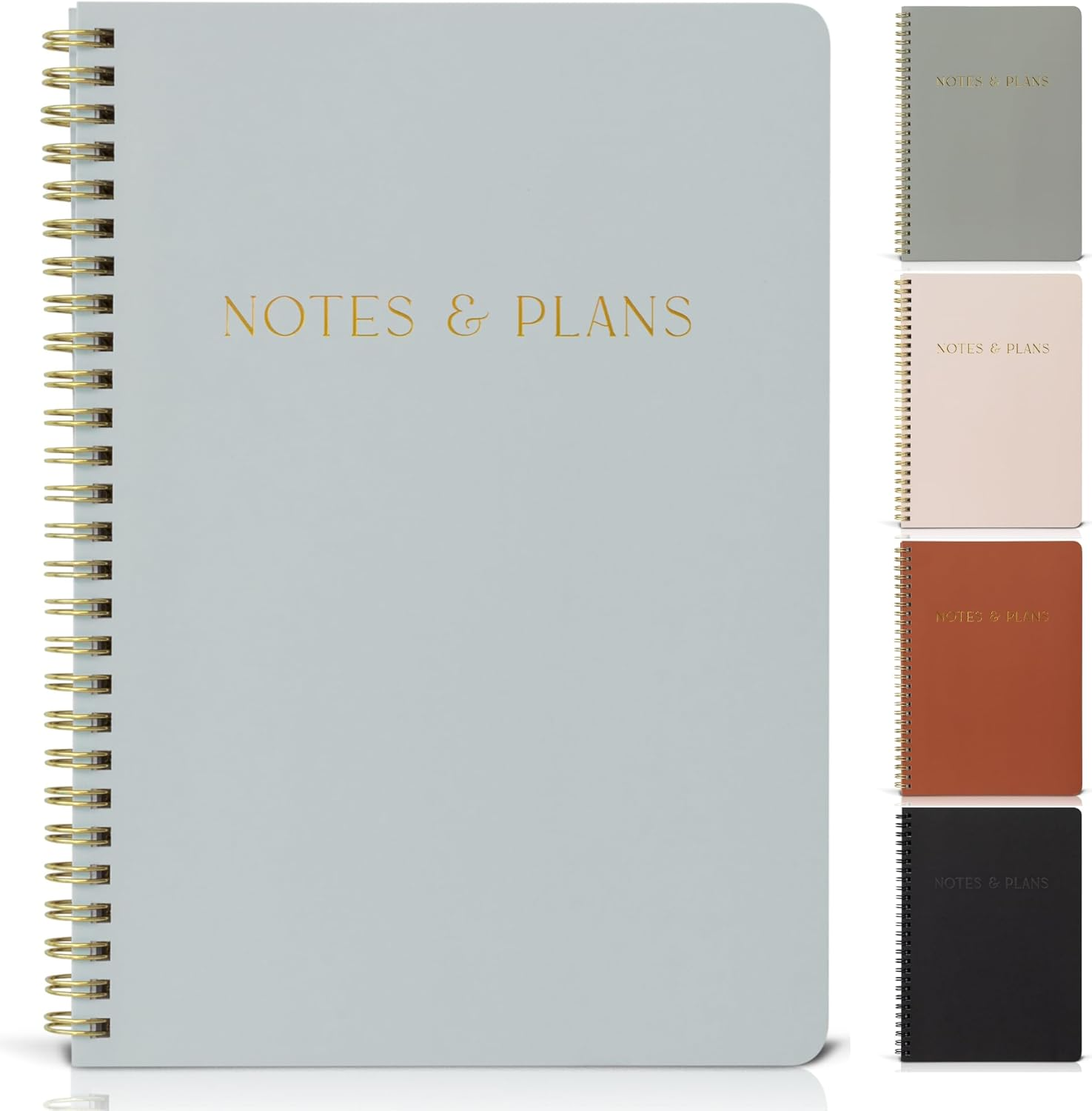 Simplified Daily Planner and Notebook with Hourly Schedule - Aesthetic Spiral to Do List Notepad to Easily Organize Your Tasks and Appointments - Stylish Book and School or Office Supplies for Women