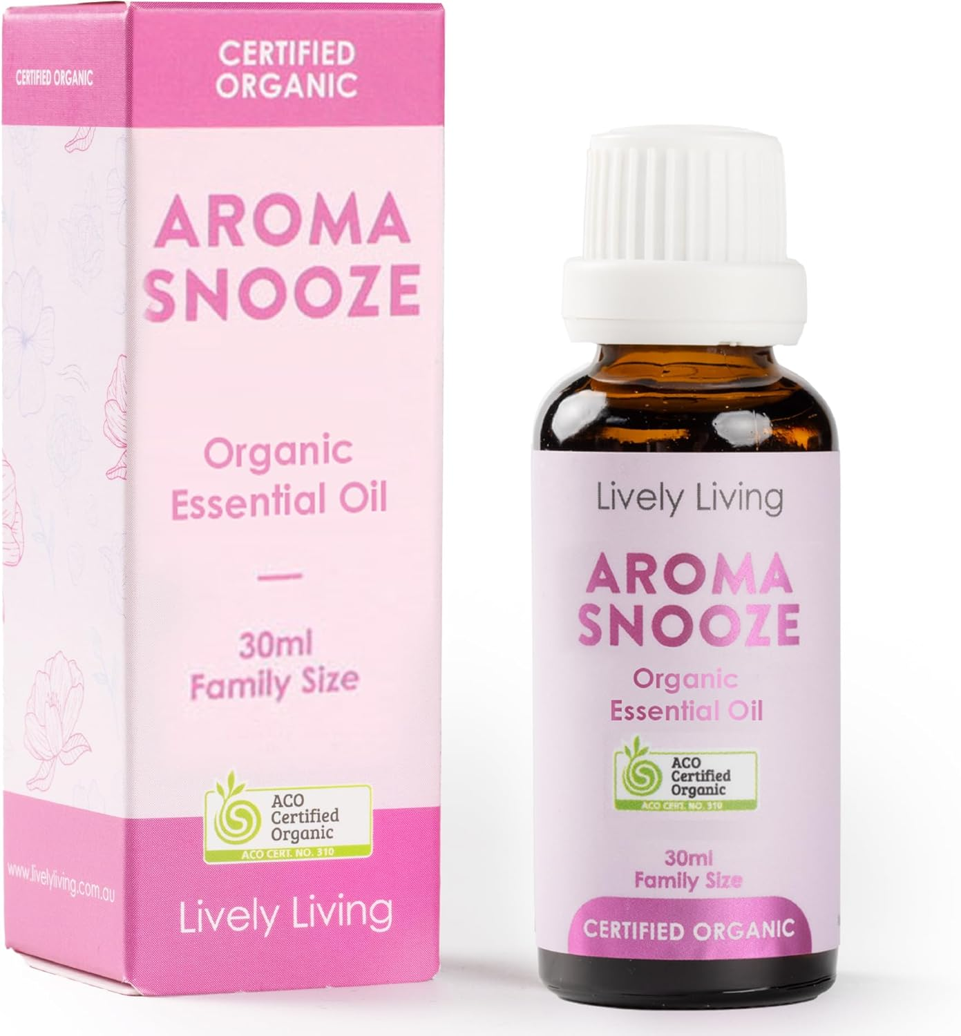 Lively Living Aroma Snooze Oil - (30Ml) Organic Essential Oil Blend for Relaxing, Nighttime Aromatherpy, Large Family Size Bottle, Humidifier & Diffuser Oils image number 1