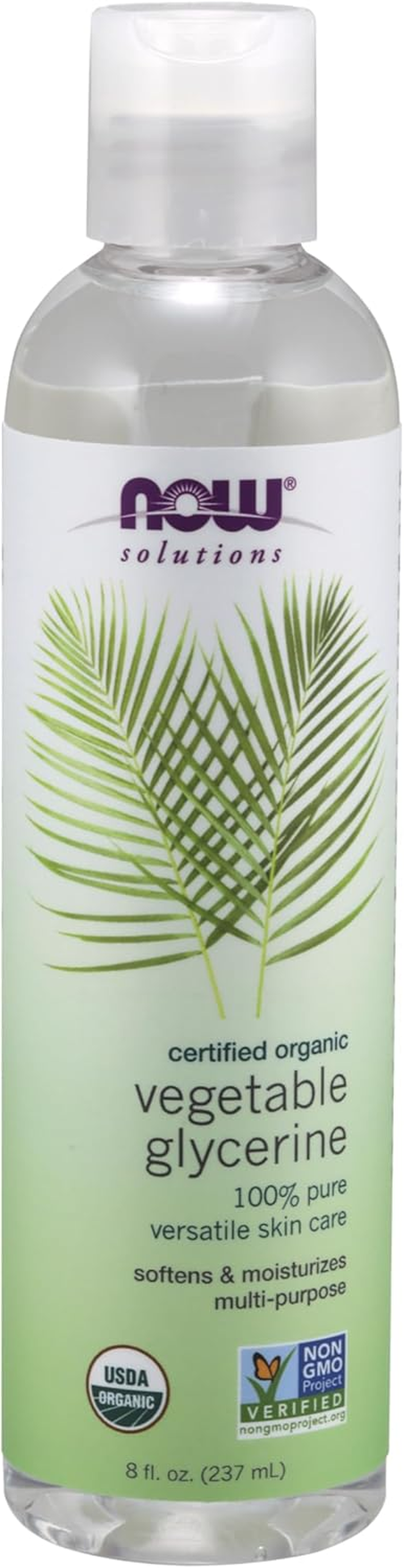 NOW Solutions, Organic Vegetable Glycerin Oil, 100% Pure, Softening and Moistrizing Multi-Purpose Skin Care, 8-Ounce image number 6