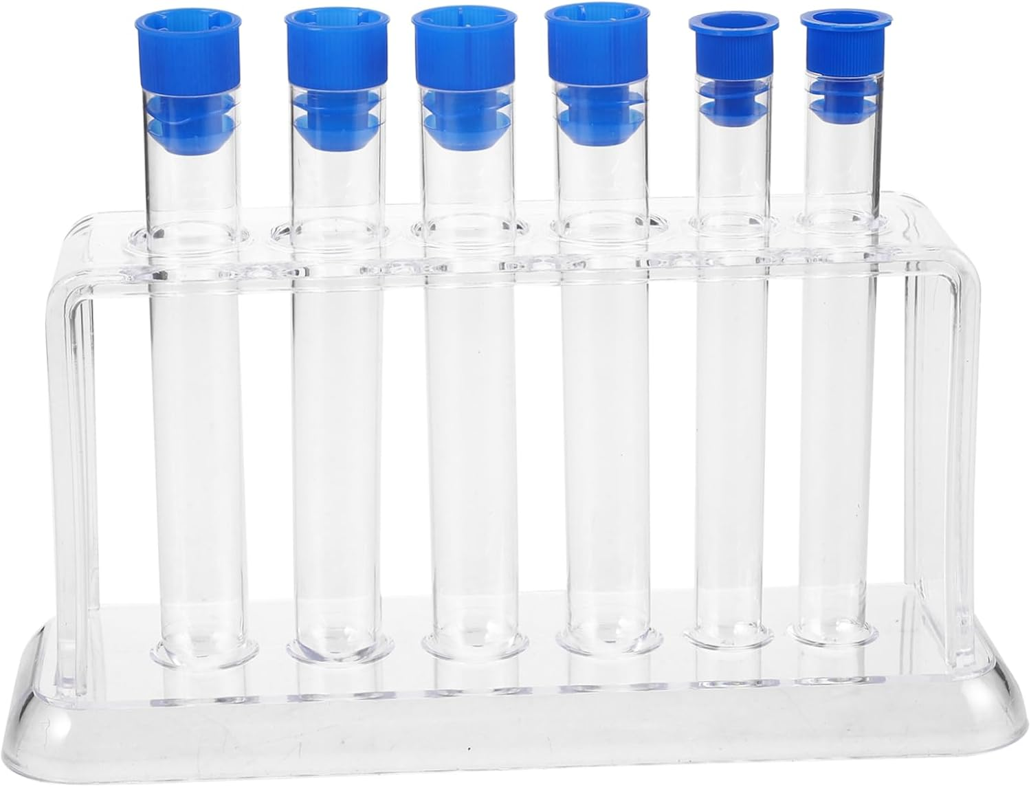 JECOMPRIS 1 Set Test Tube Rack Pipe Sample Holder Microcentrifuge Tube Rack Test Tubes with Lids and Rack Small Test Tube Tubes Holder Beakers Api Test Tube Holder Toy Plastic Storage Rack image number 5