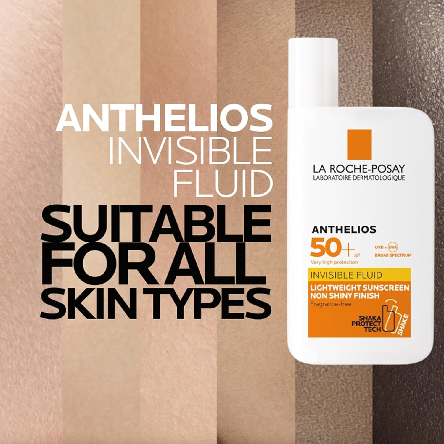 La Roche-Posay Sunscreen Lotion, Ultra-Light Fluid, Water Resistant, Invisible Fluid with SPF 50+, Non-Perfumed, Anthelios XL, 50Ml image number 5