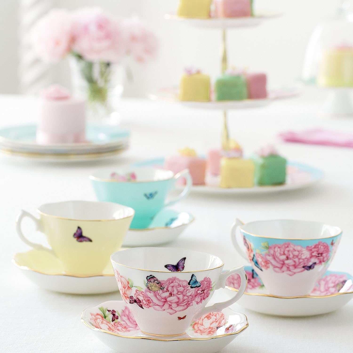 Miranda Kerr for Royal Albert Joy 3-Piece Set (Teacup, Saucer & Plate 8") image number 1