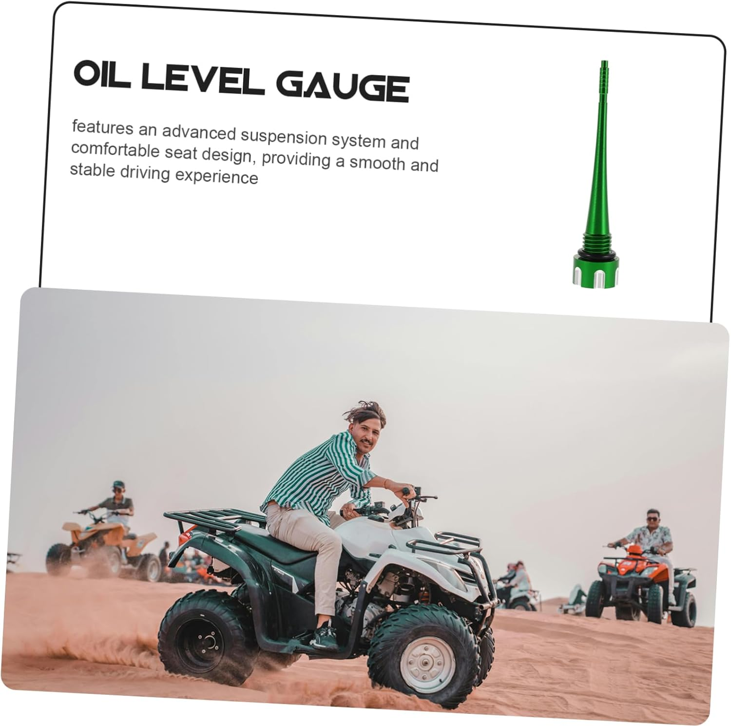 GANAZONO Magnetic Oil Dipstick Engine Oil Level Measurement for Car Vehicle Automotive Car Rod Inspection Transmission Tool image number 4