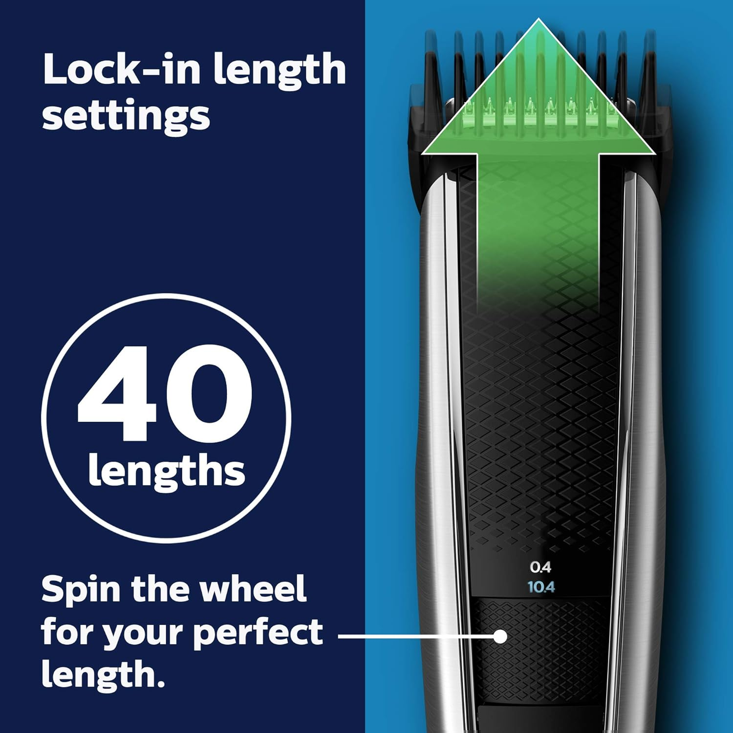 Philips Norelco Beard Trimmer Series 5000, BT5511/49, Electric, Cordless, One Pass Beard and Stubble Trimmer with Washable Feature for Easy Clean image number 6