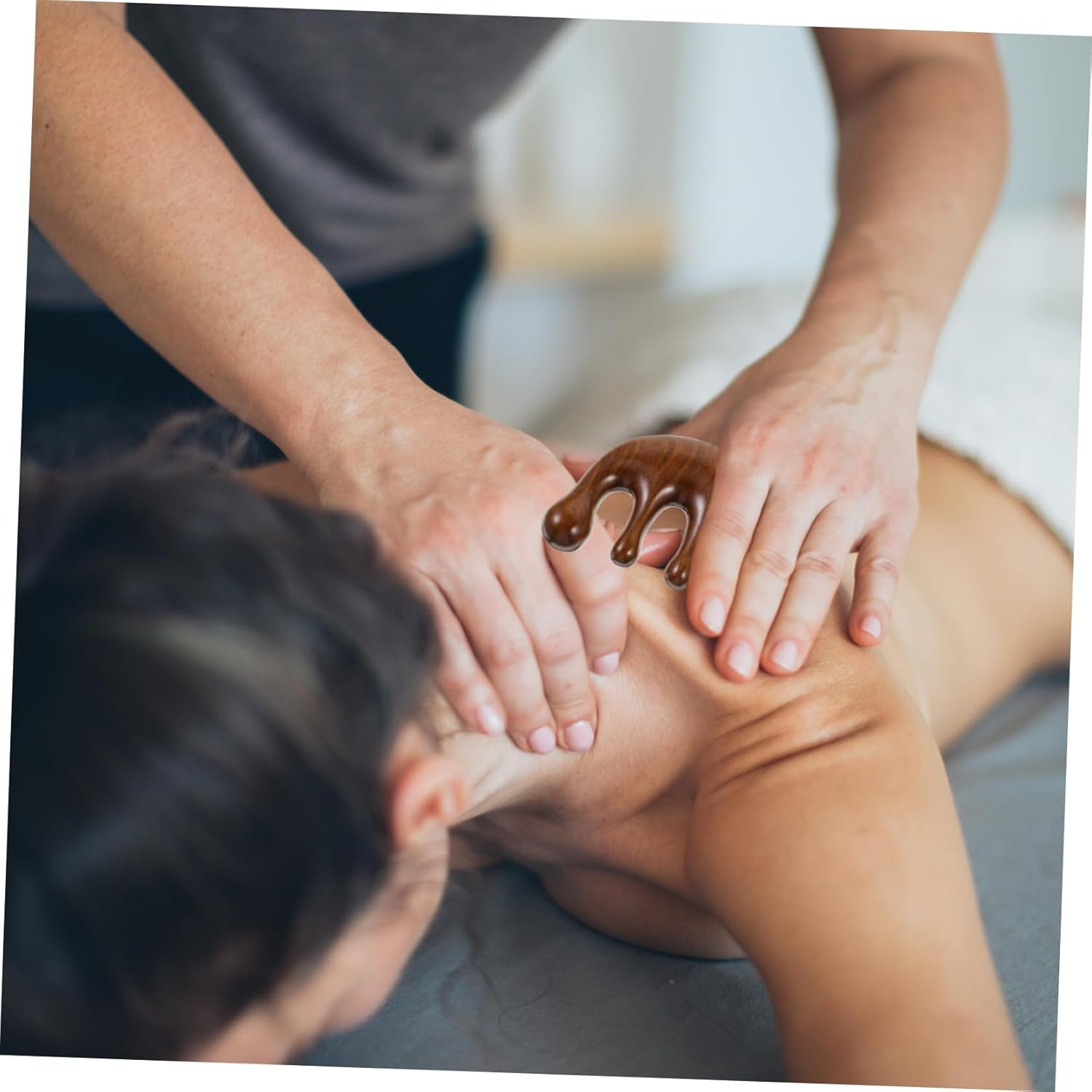 MOTHNUR Unique Shaped Wooden Comb Scalp Massage Tool for Circulation and Relaxation Craftsmanship for Home Use image number 2