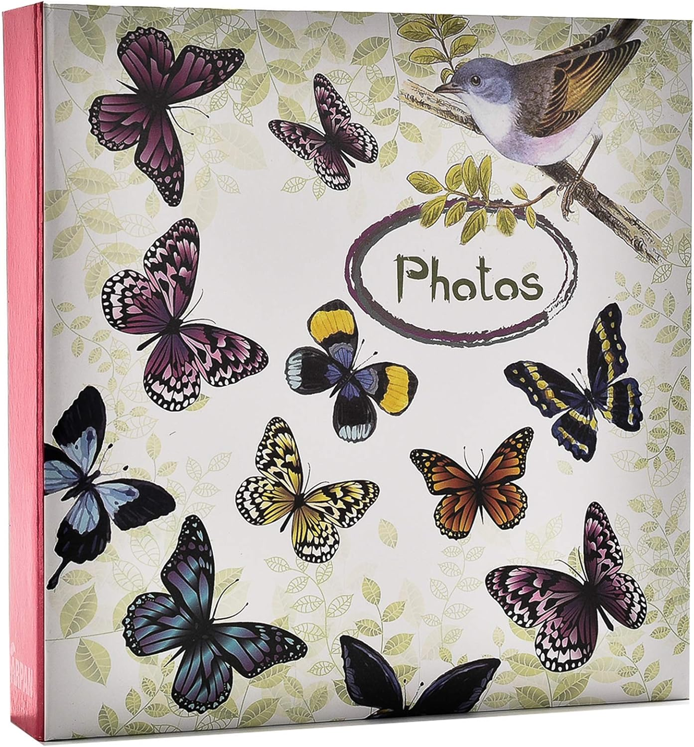 ARPAN Photo Slip in Case Memo Album for 200 of 4 X 6'' Pictures Bird, Vintage Butterfly, image number 5