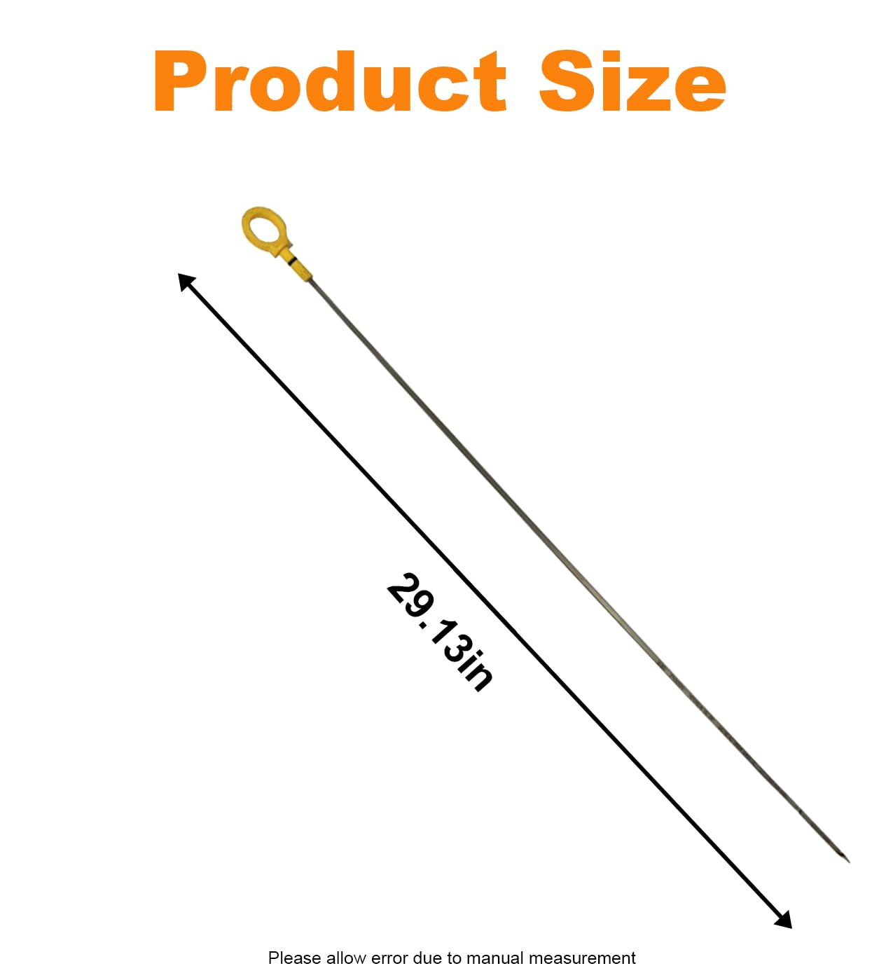 04593604AA Car Oil Dipstick, Engine Oil Level Dipstick,Fluid Level Indicator,Stainless Steel Automotive Engine Oil Level Dipstick Fluid Indicator, Universal for SUV, Truck, RV image number 6