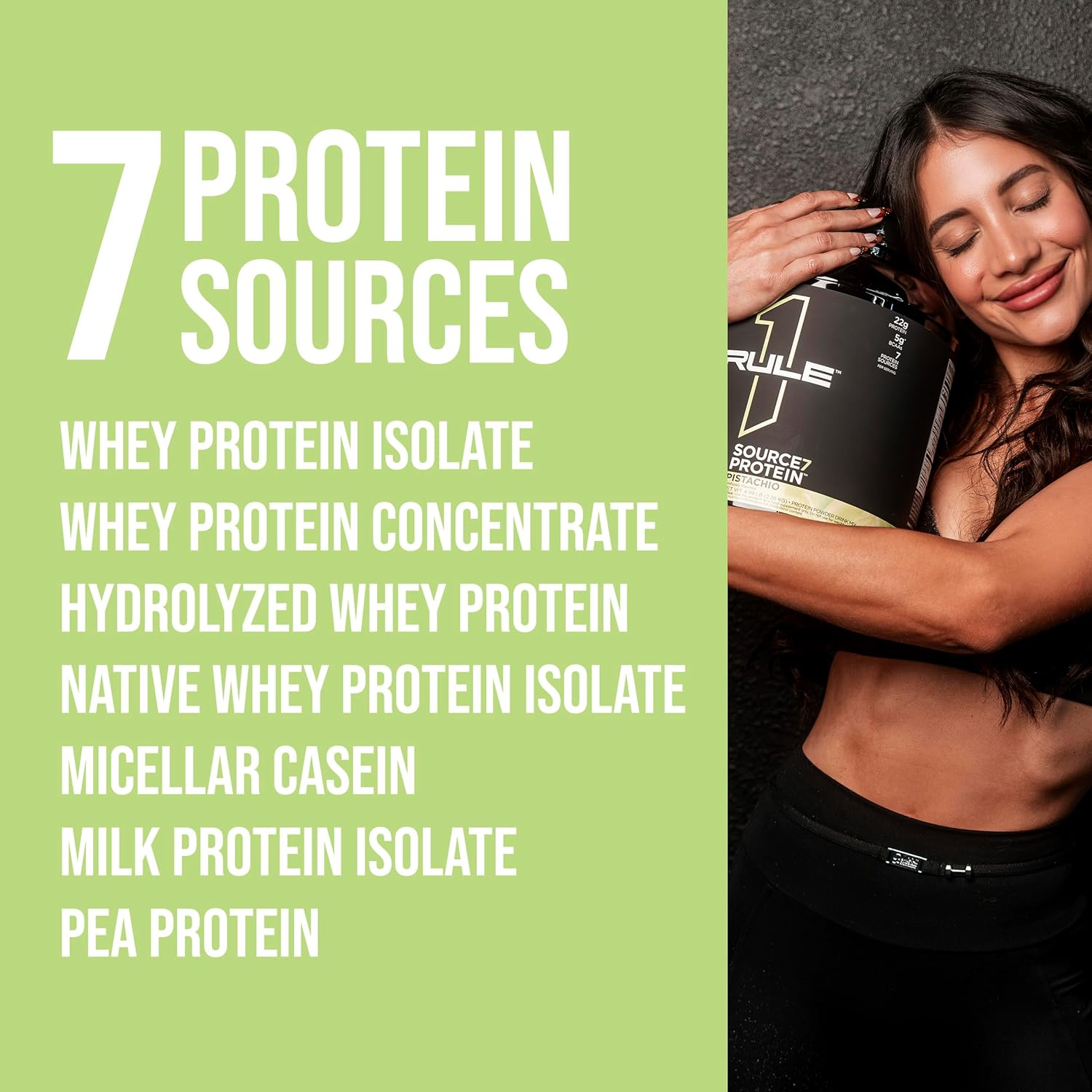 Rule1 R1 Source7 Multi-Source Protein Blend 5.03 Lb, Chocolate Peanut Butter (58 Servings)