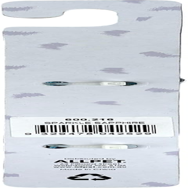 Cattitude Cattitude Sparkle Cat Collar, Sapphire, Blue - Cat Collars with Bells, Adjustable Nylon Strap, Safety Release Breakaway Buckle, Kitten, Puppy, Small Dog - Amethyst image number 4