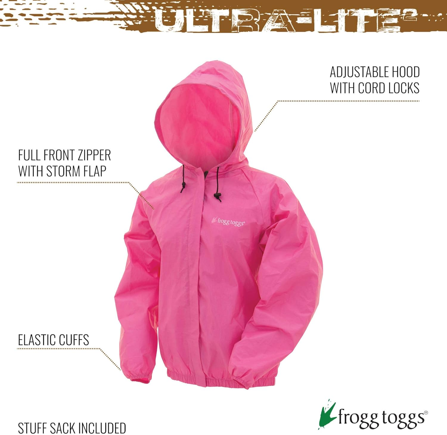 Frogg Toggs Ultra-Lite 2 Rain Jacket, Women'S, Womens, Women'S Ultra-Lite2 Jacket, UL62504 image number 6