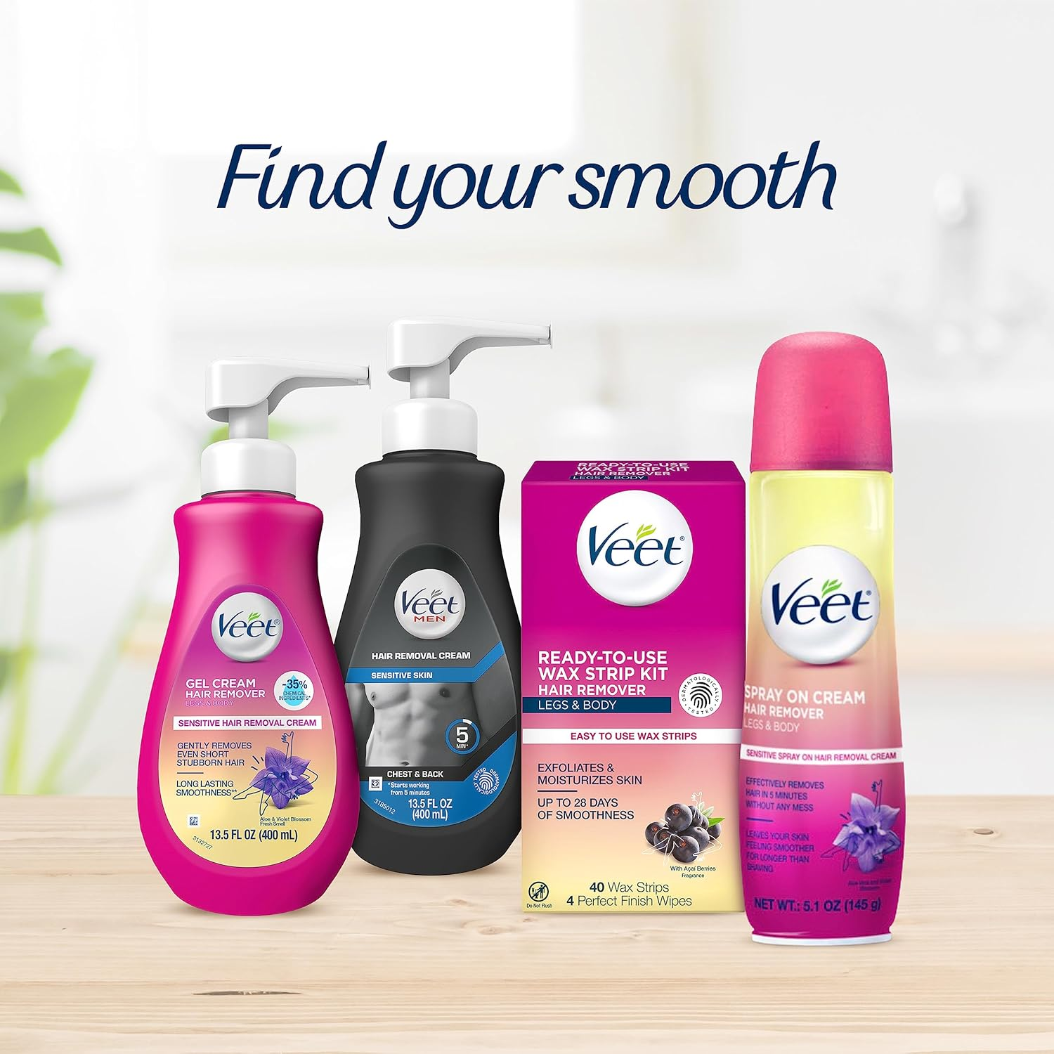 Veet Gel Hair Remover Cream, Sensitive Formula, 13.5 Oz image number 6