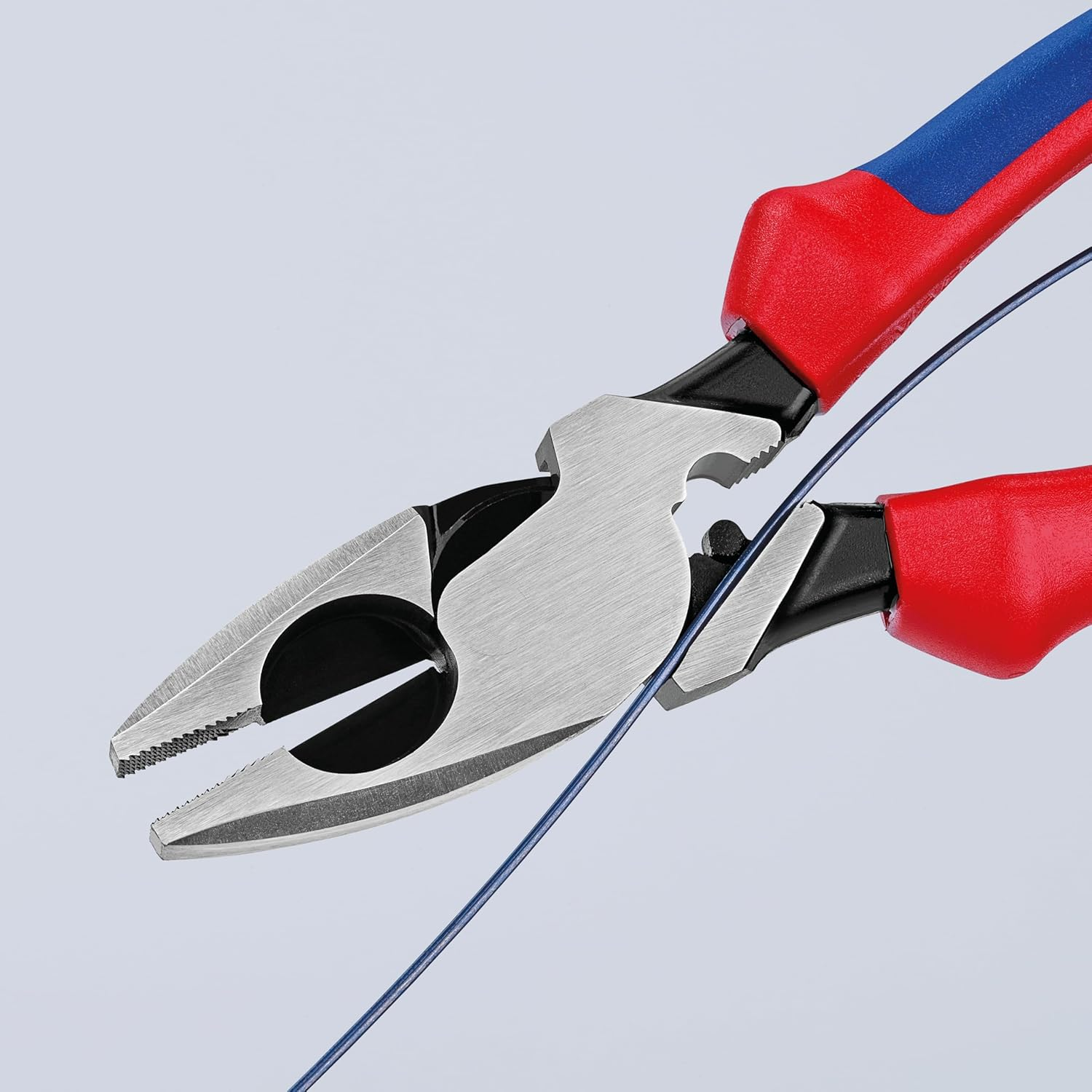 Knipex Tools 09 12 240 T BKA 9 1/4" Ultra-High Leverage Lineman'S Pliers with Fish Tape Puller, Crimper, Tether Attachment image number 4
