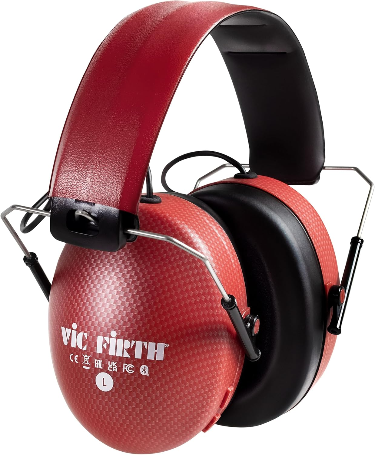 Vic Firth - Bluetooth Isolation Headphones - Red image number 2