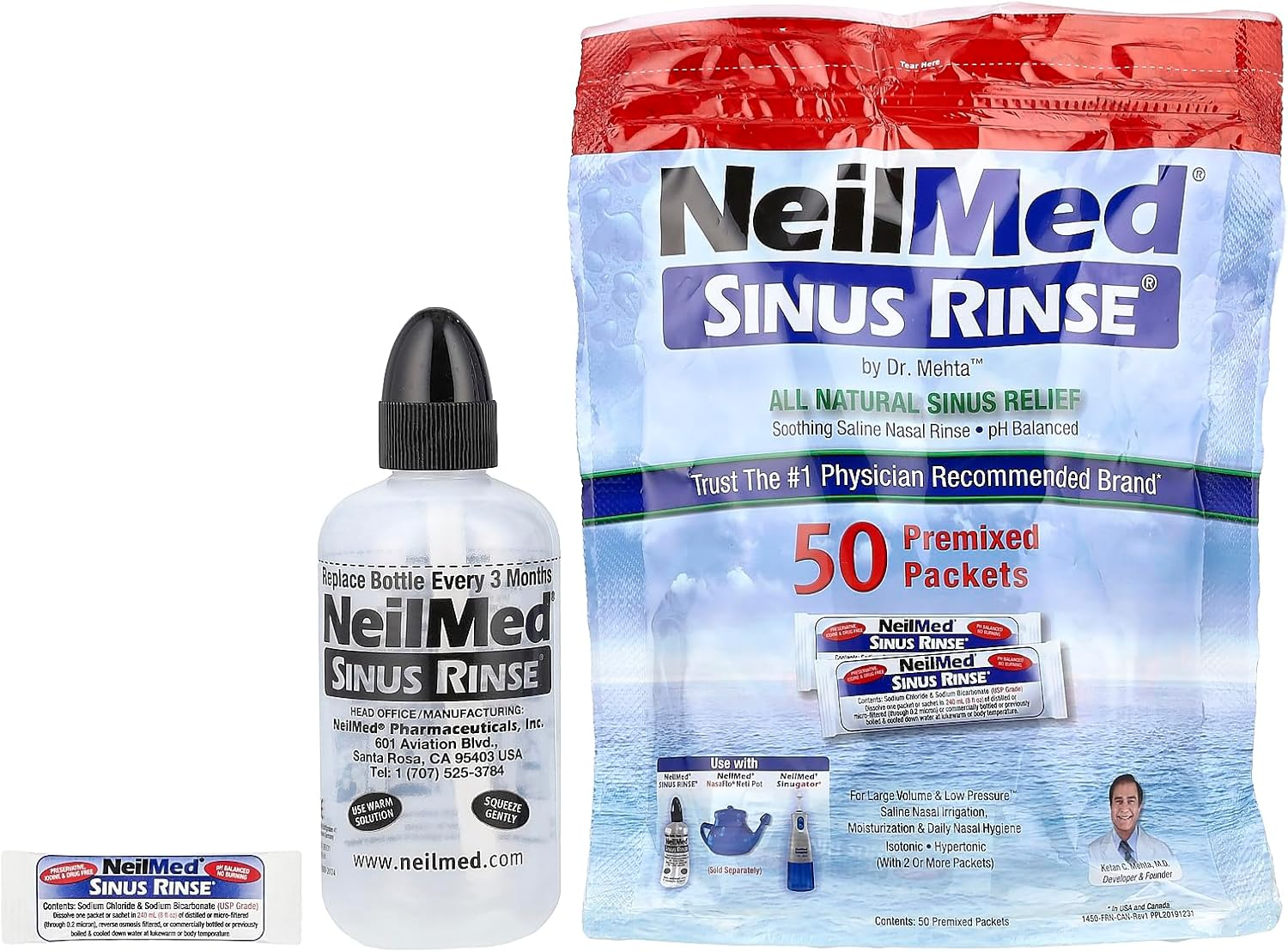 Neilmed Sinus Rinse - a Complete Sinus Nasal Rinse Kit image number 2