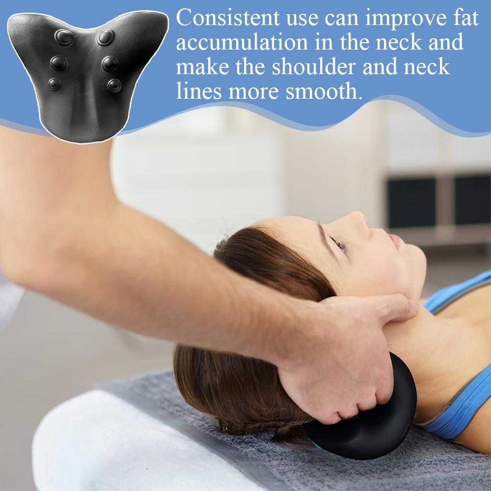 Cervical Spine Massage Orthosis/Chiropractic Pillow,Cervical Traction Device Neck Stretcher,C Type Shoulder Pillow for Neck and Shoulder Relaxer,Relieves Fatigue image number 5