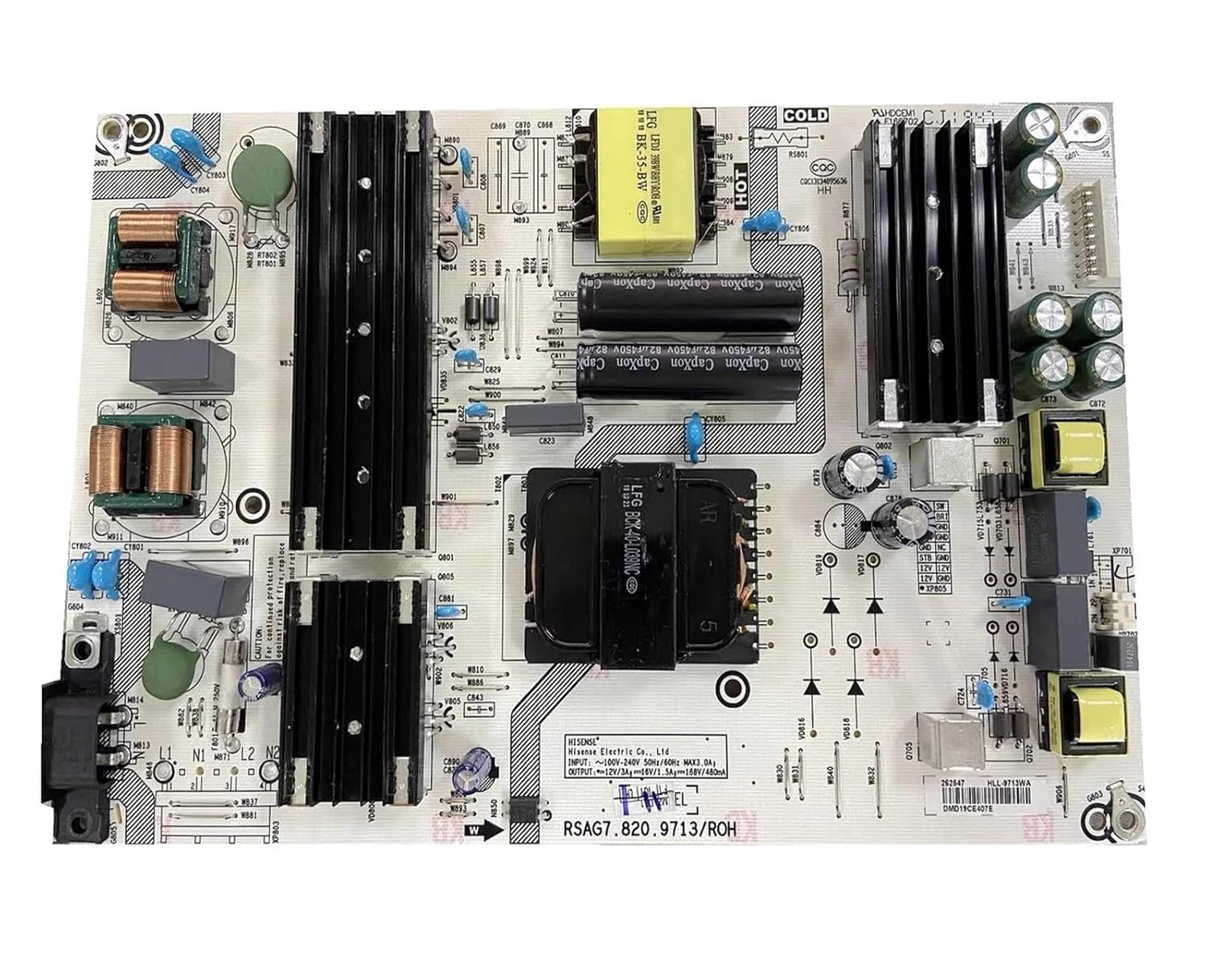 Compatible for Hisense， 65V1F-PRO TV Power Board RSAG7.820.9713/ROH Has Been Tested. image number 4