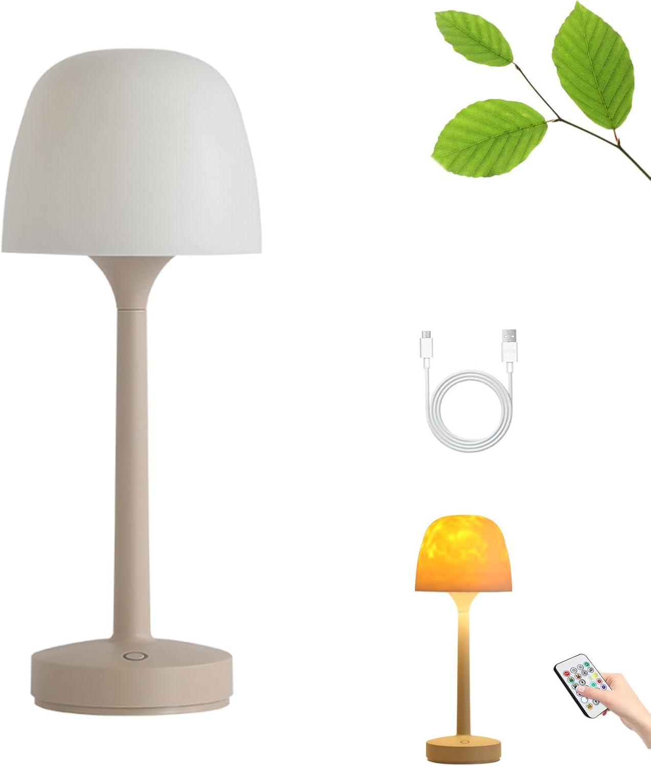 Rippleglow Dual-Mode Ambient Lamp, Soft Lighting or Immersive Ripple Projection, Remote and Manual Dual Control, for Bedroom, Home Decorate (C#1) image number 3