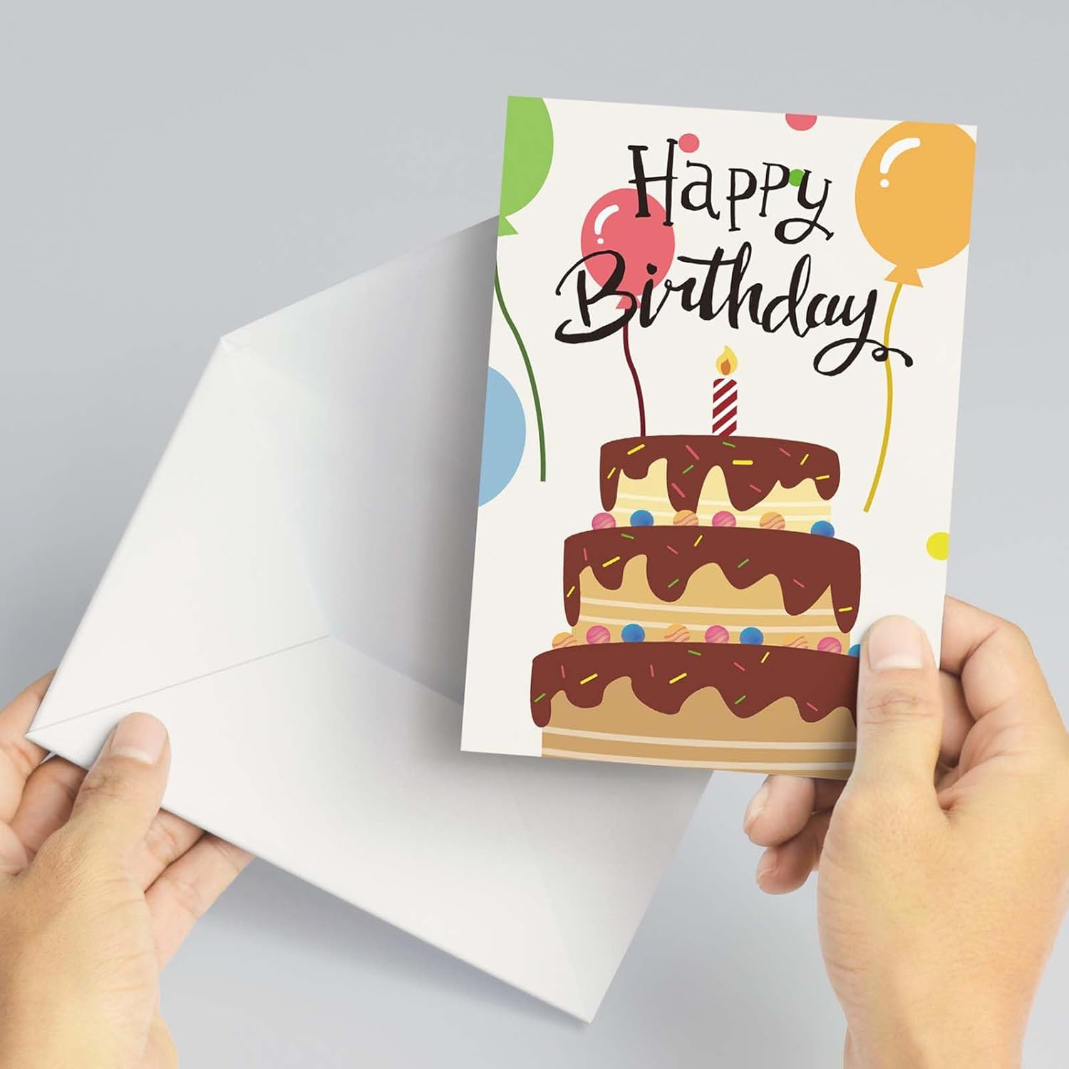 Birthday Cards and Envelopes, 24 PCS Happy Birthday Card, Birthday Greeting Cards for Men Women Kids, Blank Birthday Cards and Envelopes image number 4