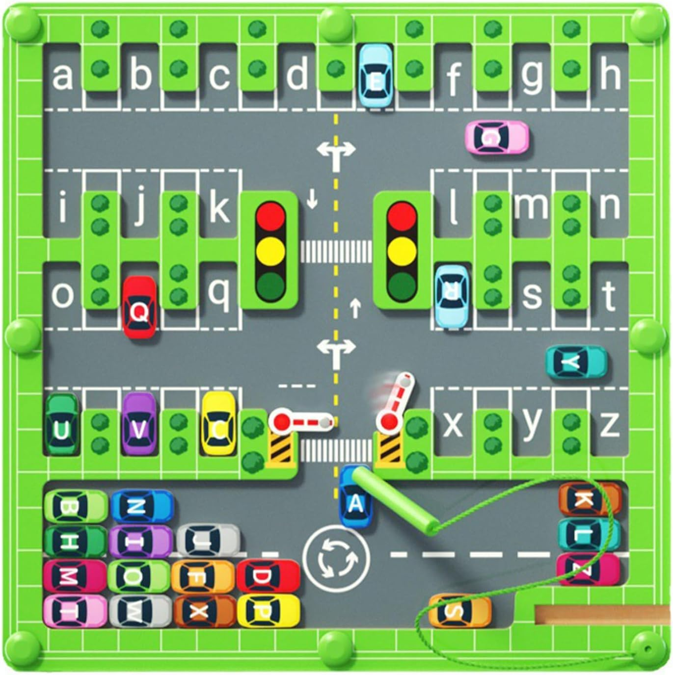 Magnetic Alphabet Maze,Montessori Toys,Alphabet Puzzle Toddler Toys for Ages 3-4,Sensory Toys Fine Motor Skills,Birthday Gifts for Kids