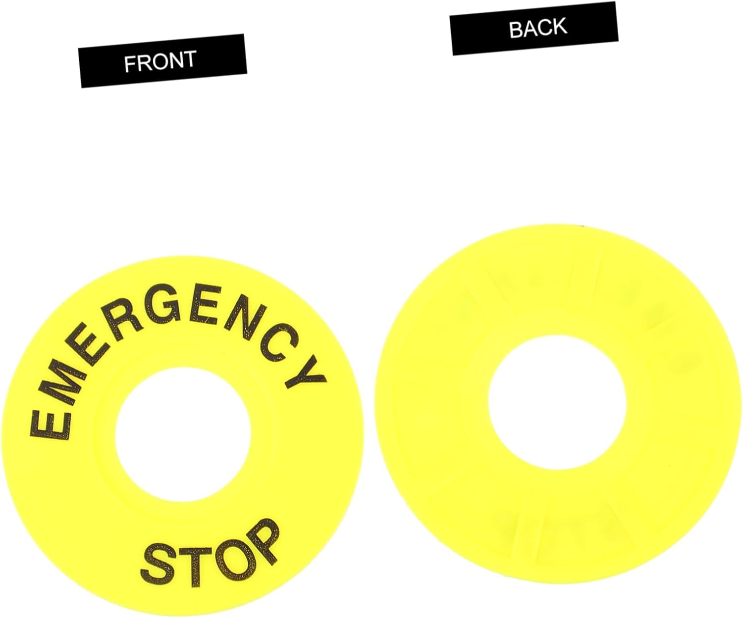 Emergency Stop Ring 22Mm Push Button Switch for Industrial Control Quick Response and Sturdy Construction Suitable for Safety and Emergency Applications 10Pcs Set image number 3