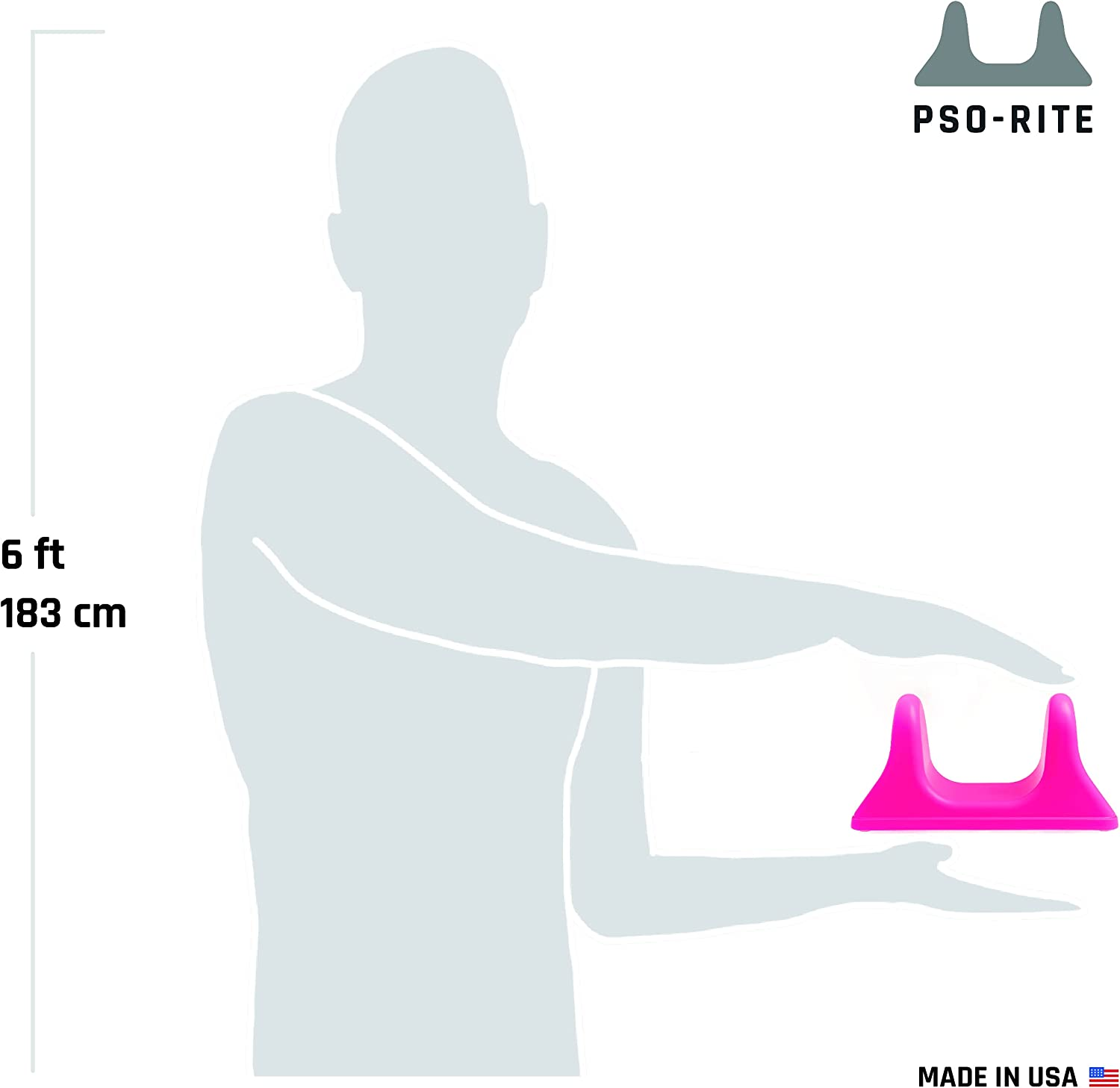 PSO-RITE Psoas Muscle Release and Deep Tissue Massage Tool - Psoas, Back, Hip Flexor Release Tool - Sunset Red image number 5