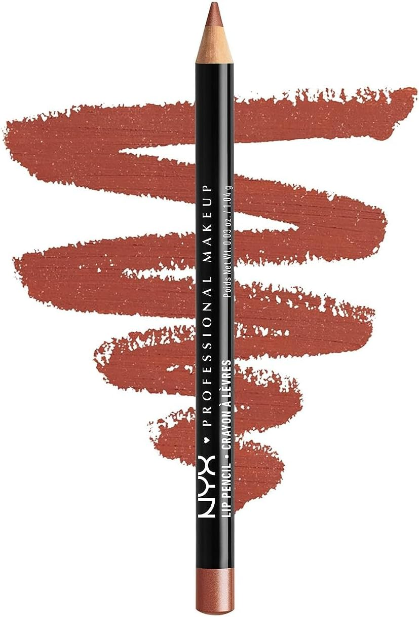 NYX PROFESSIONAL MAKEUP Slim Lip Pencil, Long-Lasting Creamy Lip Liner - Peakaboo Neutral