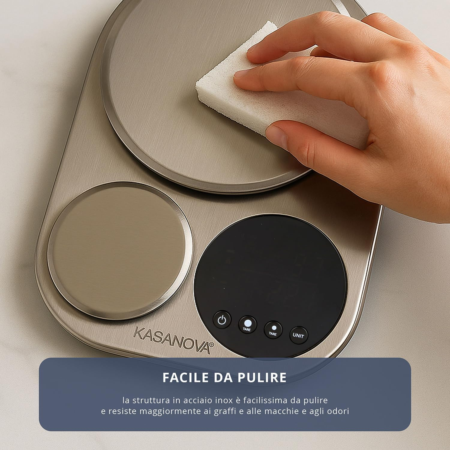 Kasanova Smartchef Digital Kitchen Scales Double Platform, Stainless Steel ABS Plastic Electronic Components image number 2