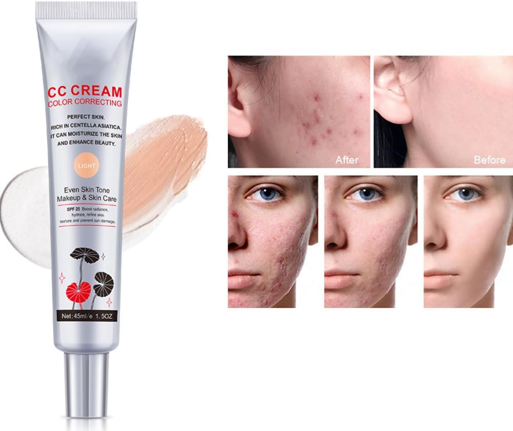 Depehelp Satin Skin Cc Cream, Color Correcting Pre - Makeup Foundation, Invisible Pore, Even Skin Tone, Moisturizing Matte Foundation for All Flesh (2Pcs) image number 3