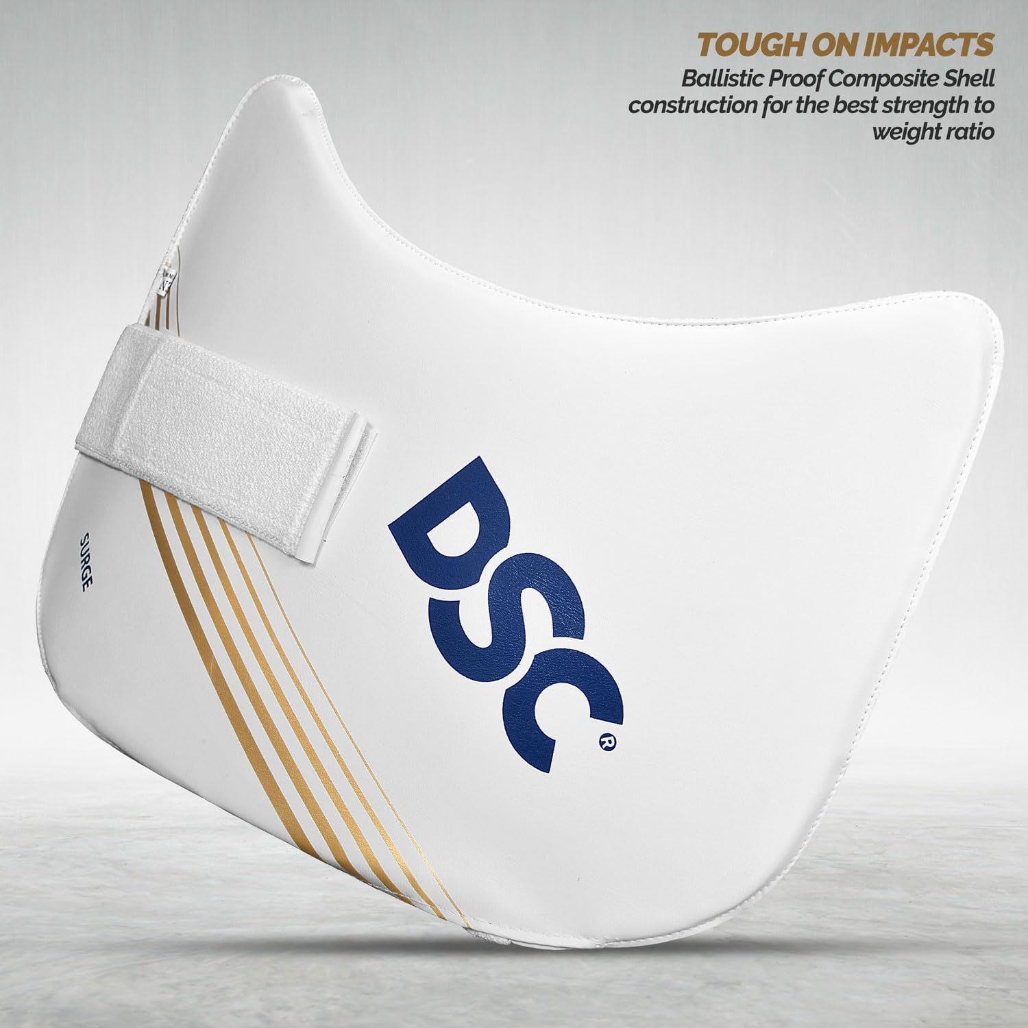 DSC Condor Surge Cricket Chest Guard | White | Size: Mens | Chest Protector image number 1