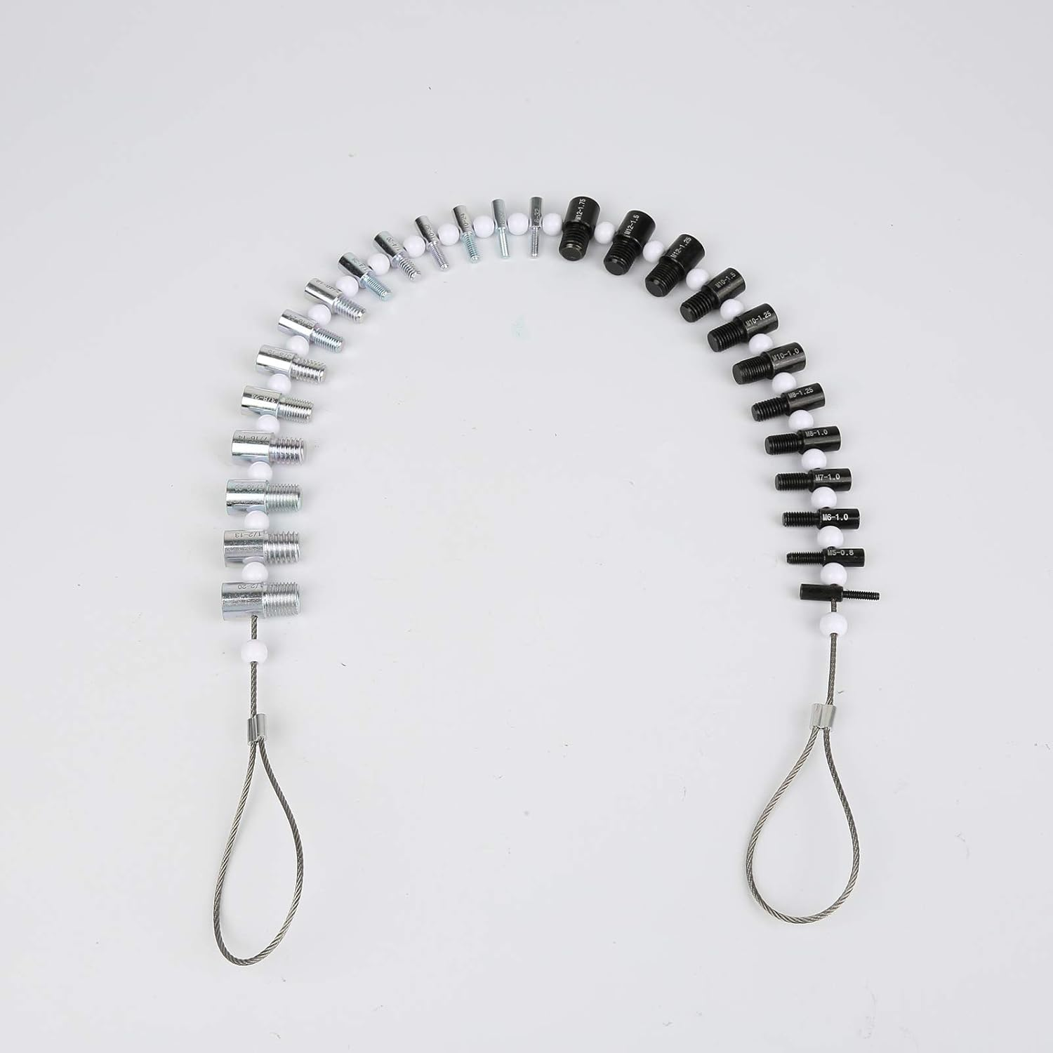 Mingzhe Nut and Bolt Thread Checker Inch and Metric Set Nut Bolt Thread Detection Tool Multipurpose Utili Tool image number 6