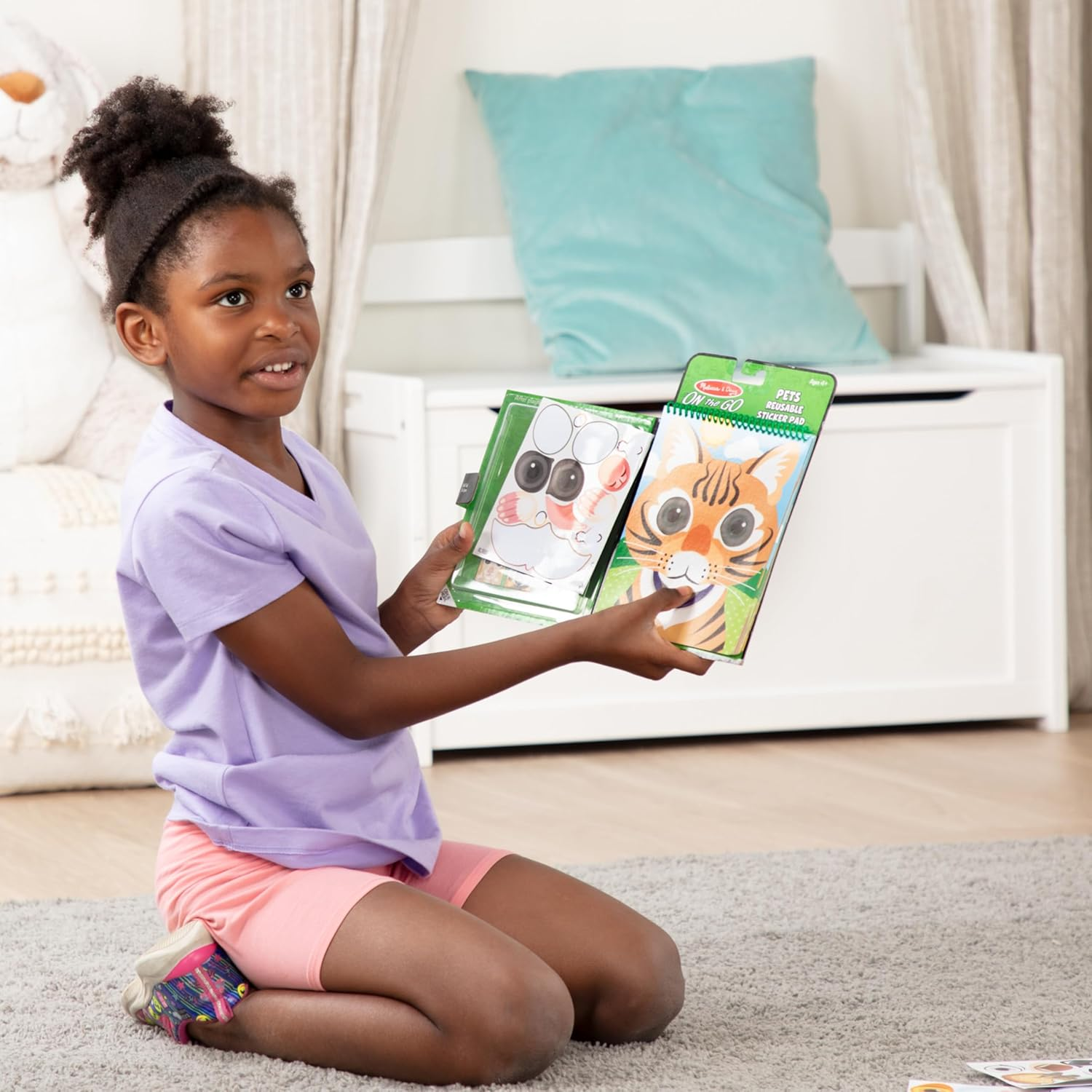 Melissa & Doug Make-A-Face Pets Reusable Sticker Pad