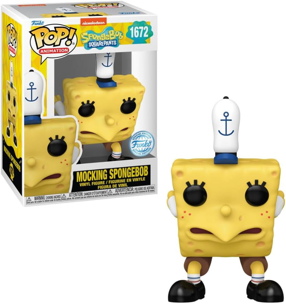 Funko Pop Spongebob Squarepants: Mocking Spongebob Vinyl Figure, 4-Inch Height image number 1