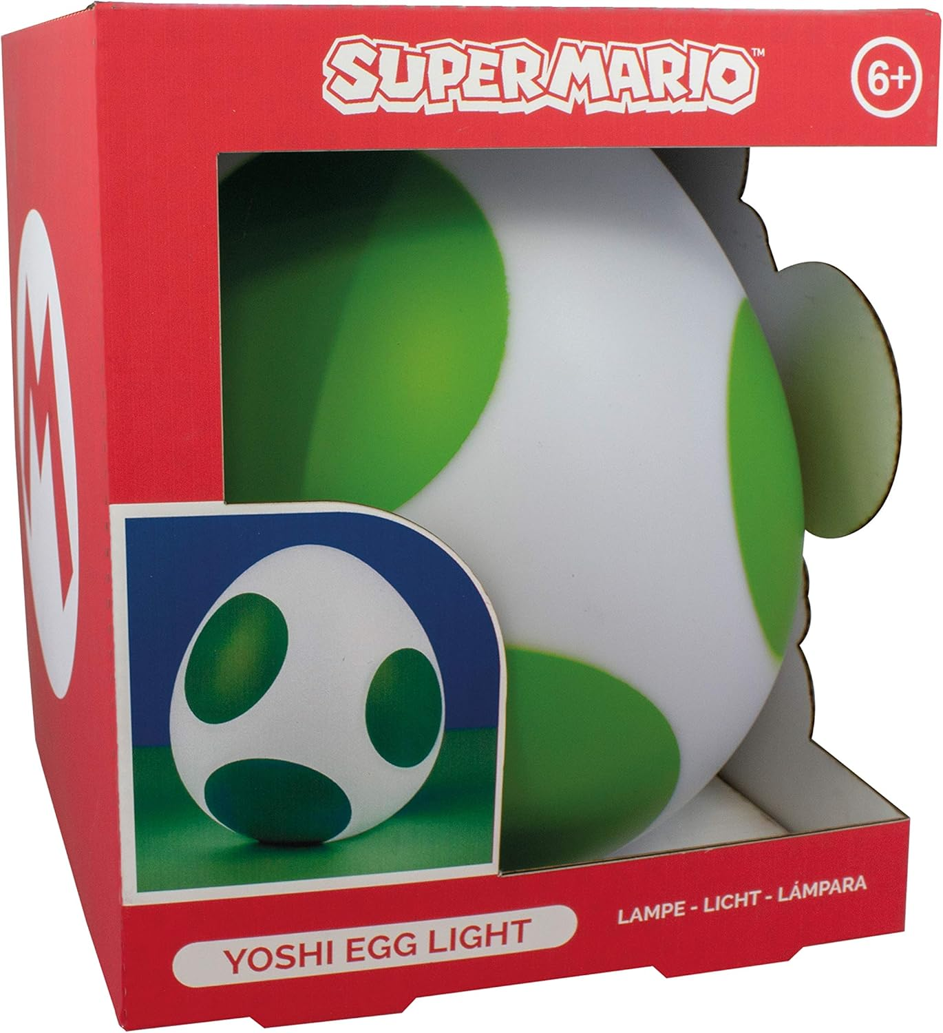 Paladone Super Mario Yoshi Egg Light &ndash; Officially Licensed Yoshi Egg USB Night Light, Super Mario Gaming Room Decor, Lamp for Kids, Teens and Nintendo Fans image number 5