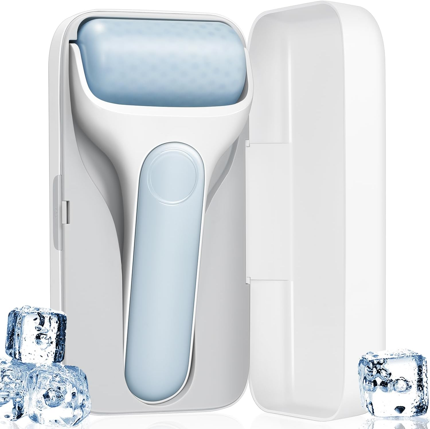 MORGLES Ice Roller for Face, Premium Facial Roller for Puffiness, Dark Circles and Lymphatic Drainage, Face Massager for Women Self Care with Carry Case image number 5