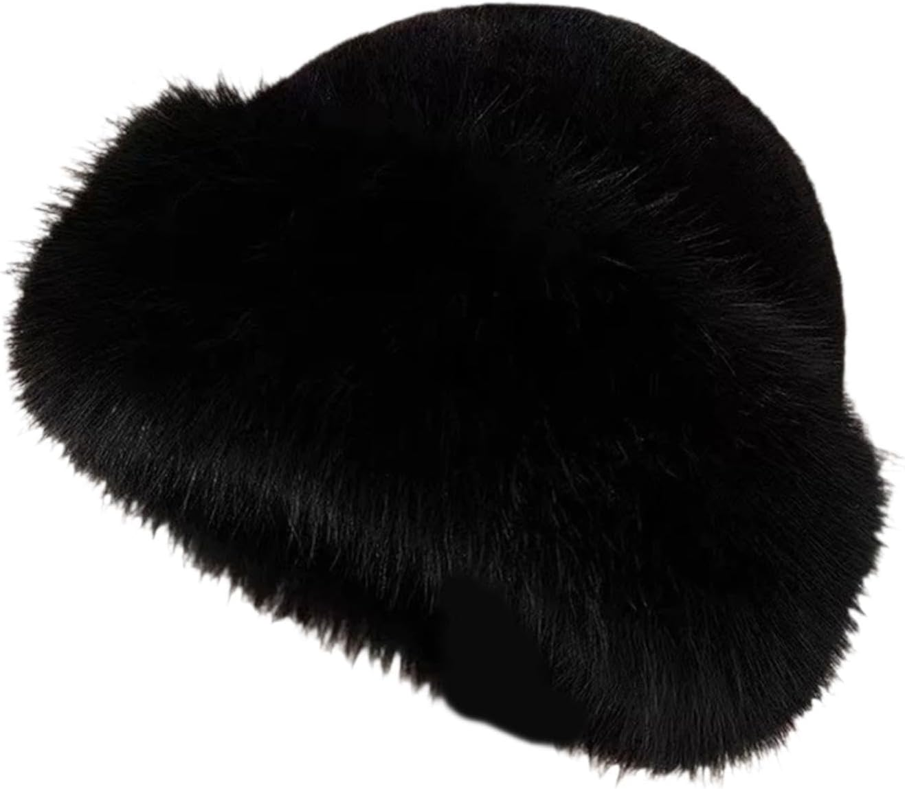 Kowaku Winter Faux Fur Hat Women Trendy Cossack Russian Hat for Camping Outdoor